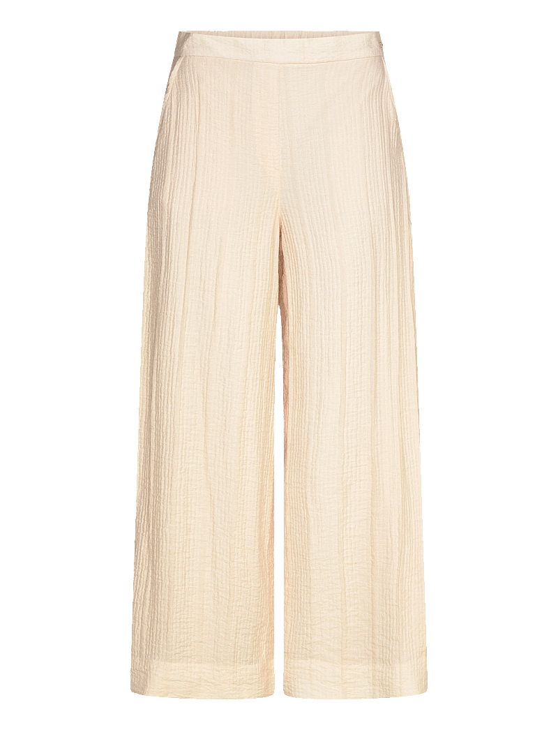 Calvin Klein - VISCOSE SHEER STRIPE PANT - bukser med lige ben - mother of pearl - 1
