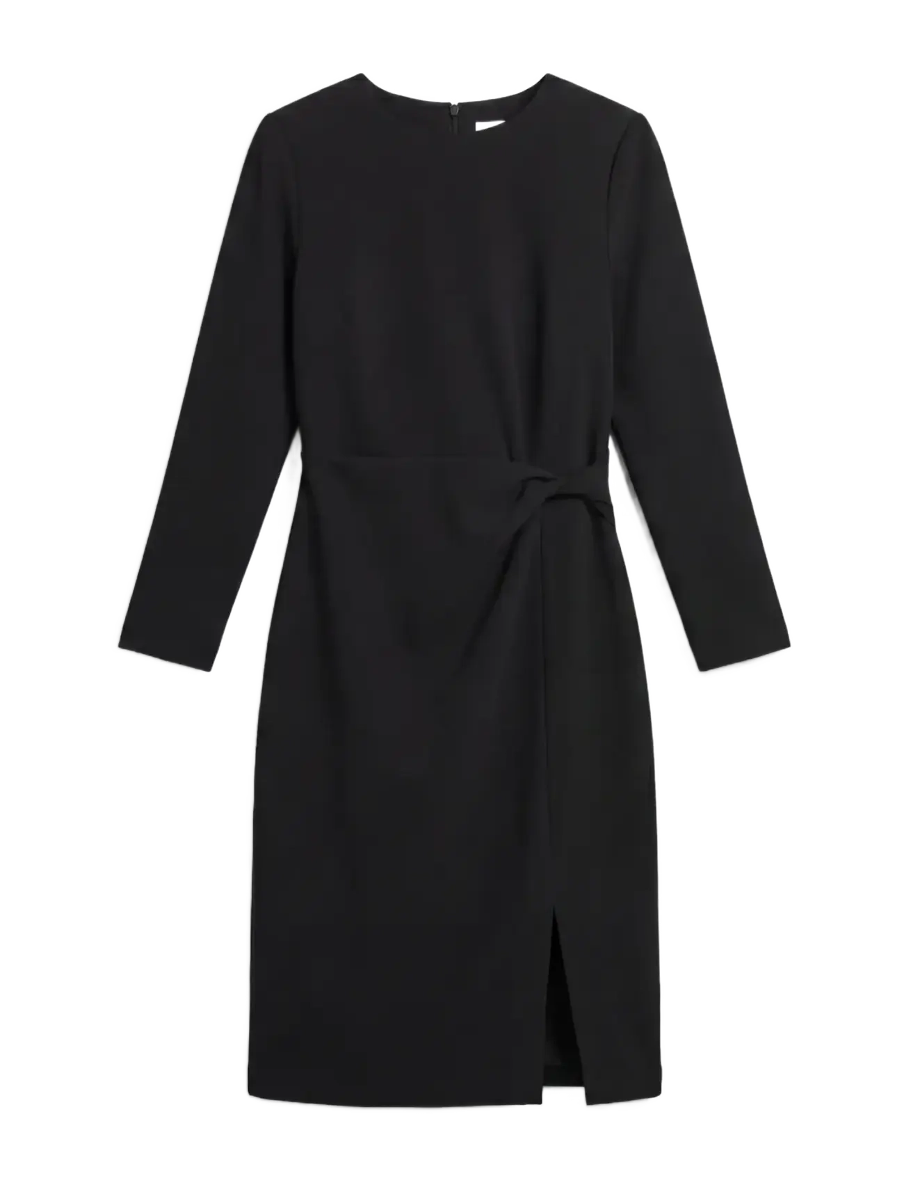 Calvin Klein - SCUBA CREPE 3/4 SLV TWIST DRESS - black - 1