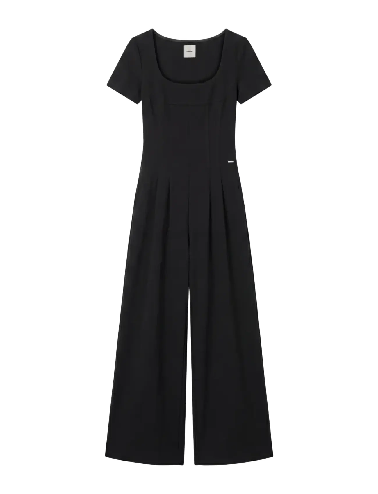 Calvin Klein - SCUBA CREPE SS JUMPSUIT - black - 1
