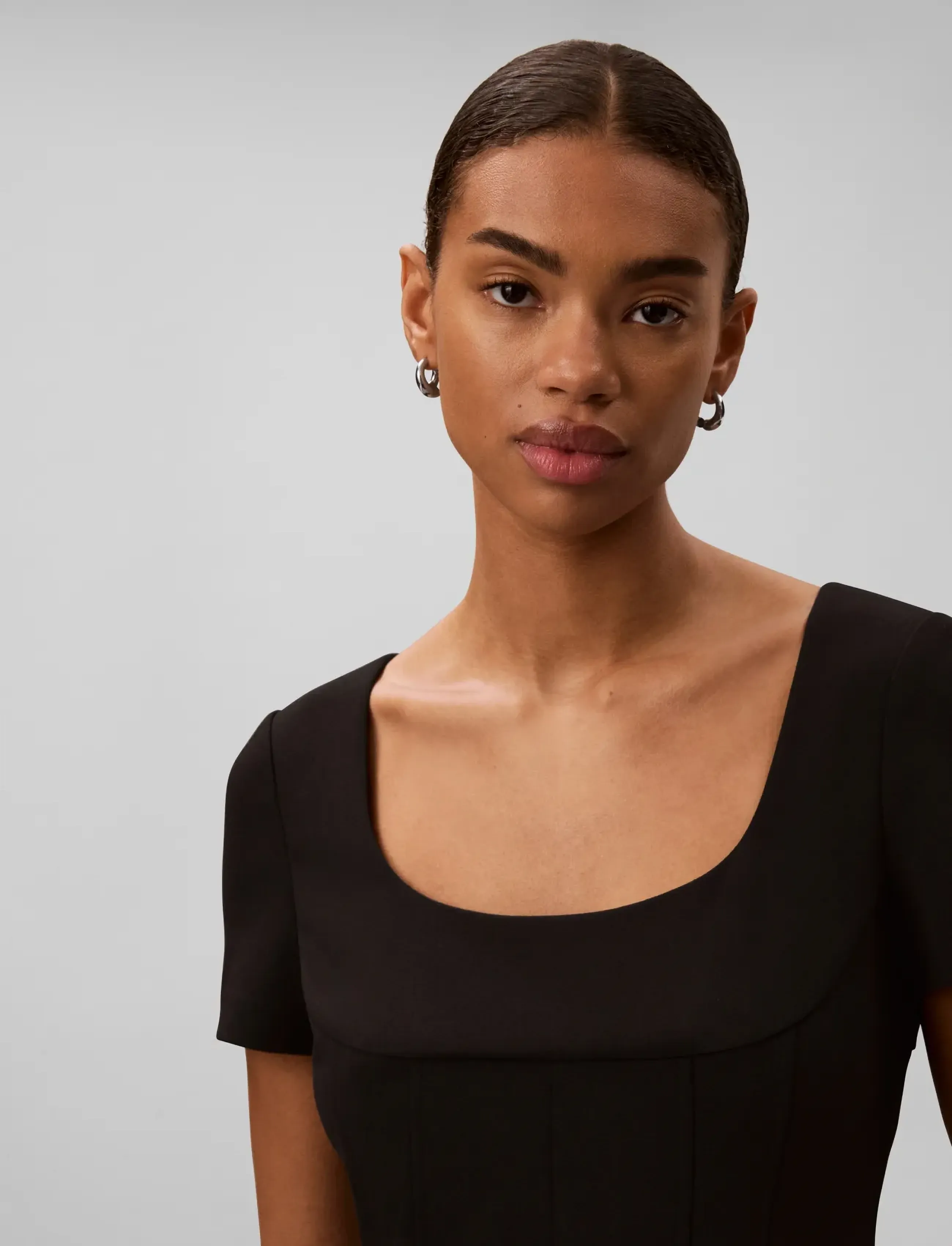 Calvin Klein - SCUBA CREPE SS JUMPSUIT - black - 4