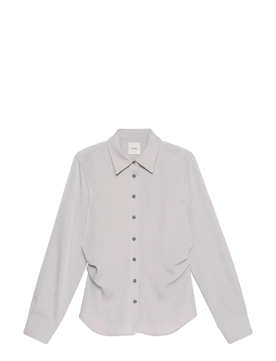 Calvin Klein - SATIN TWILL SHIRT - long-sleeved shirts - ashes of roses - 1
