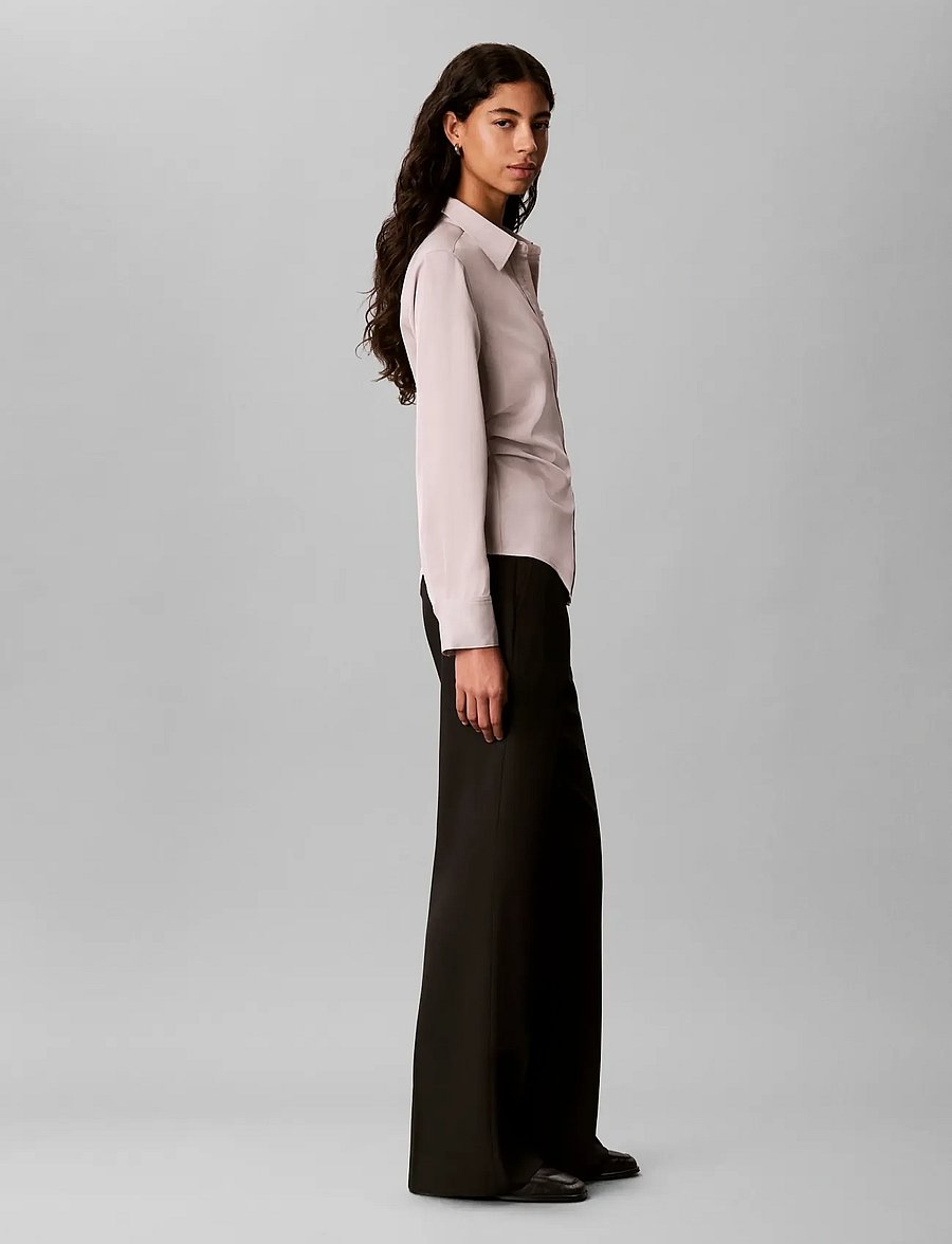 Calvin Klein - SATIN TWILL SHIRT - long-sleeved shirts - ashes of roses - 5