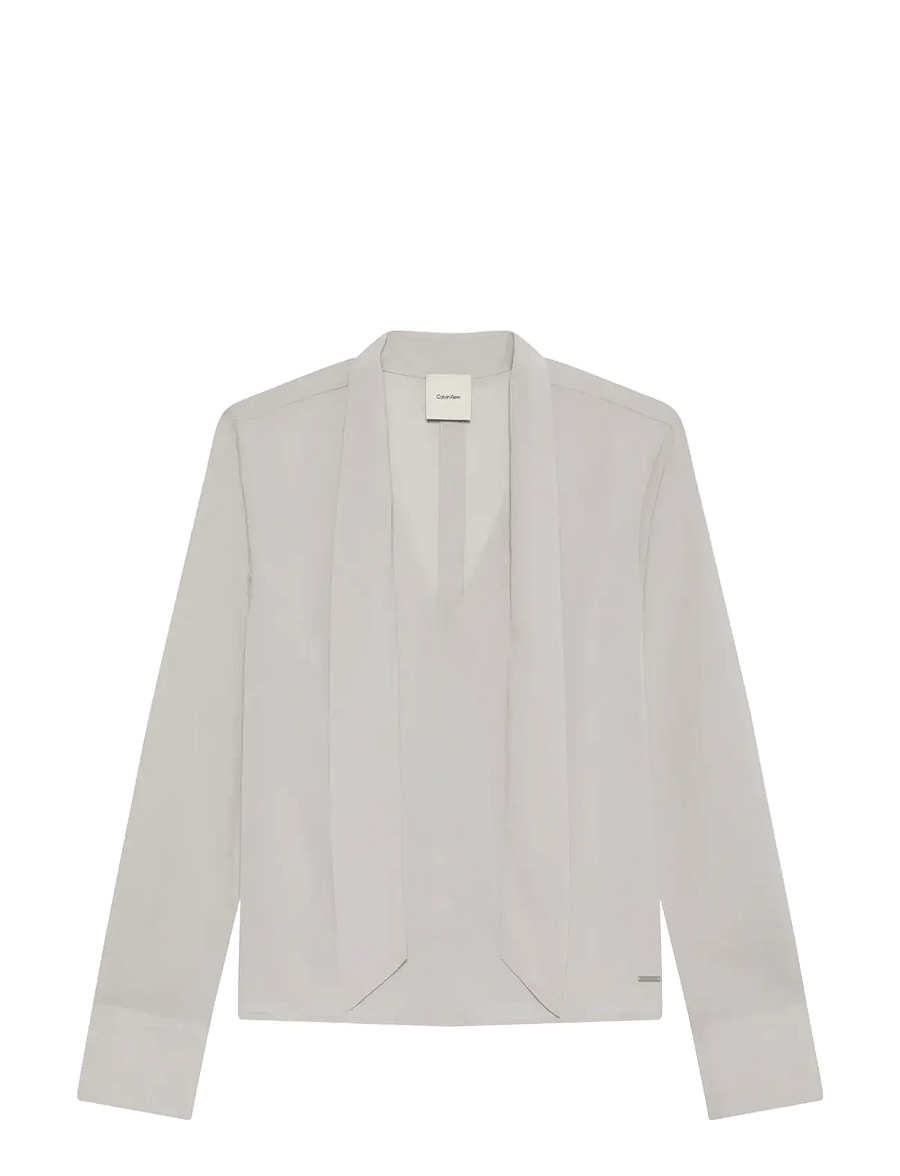 Calvin Klein - CDC LS SCARF TOP - langärmelige blusen - ashes of roses - 1