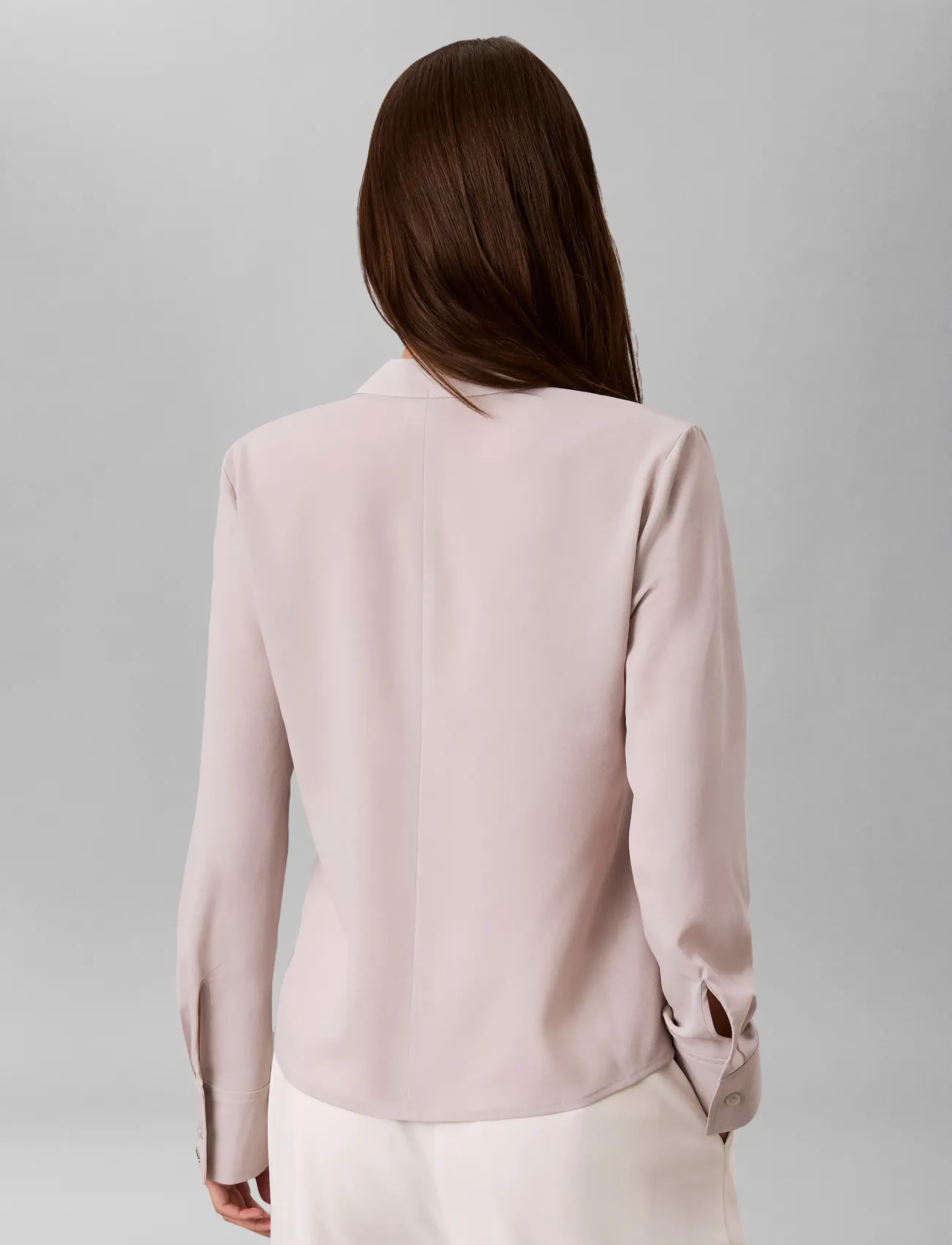 Calvin Klein - CDC LS SCARF TOP - langärmelige blusen - ashes of roses - 2