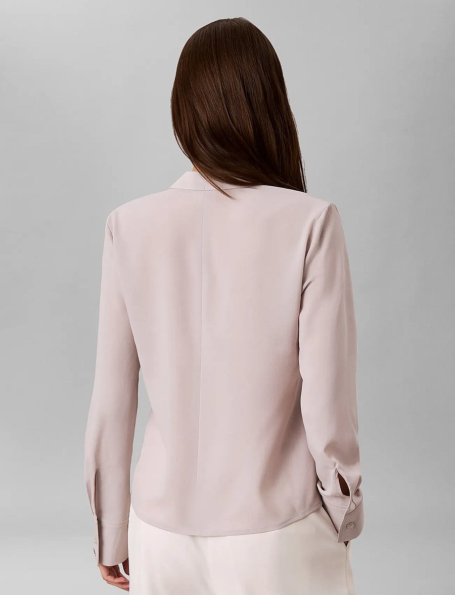 Calvin Klein - CDC LS SCARF TOP - langärmelige blusen - ashes of roses - 2