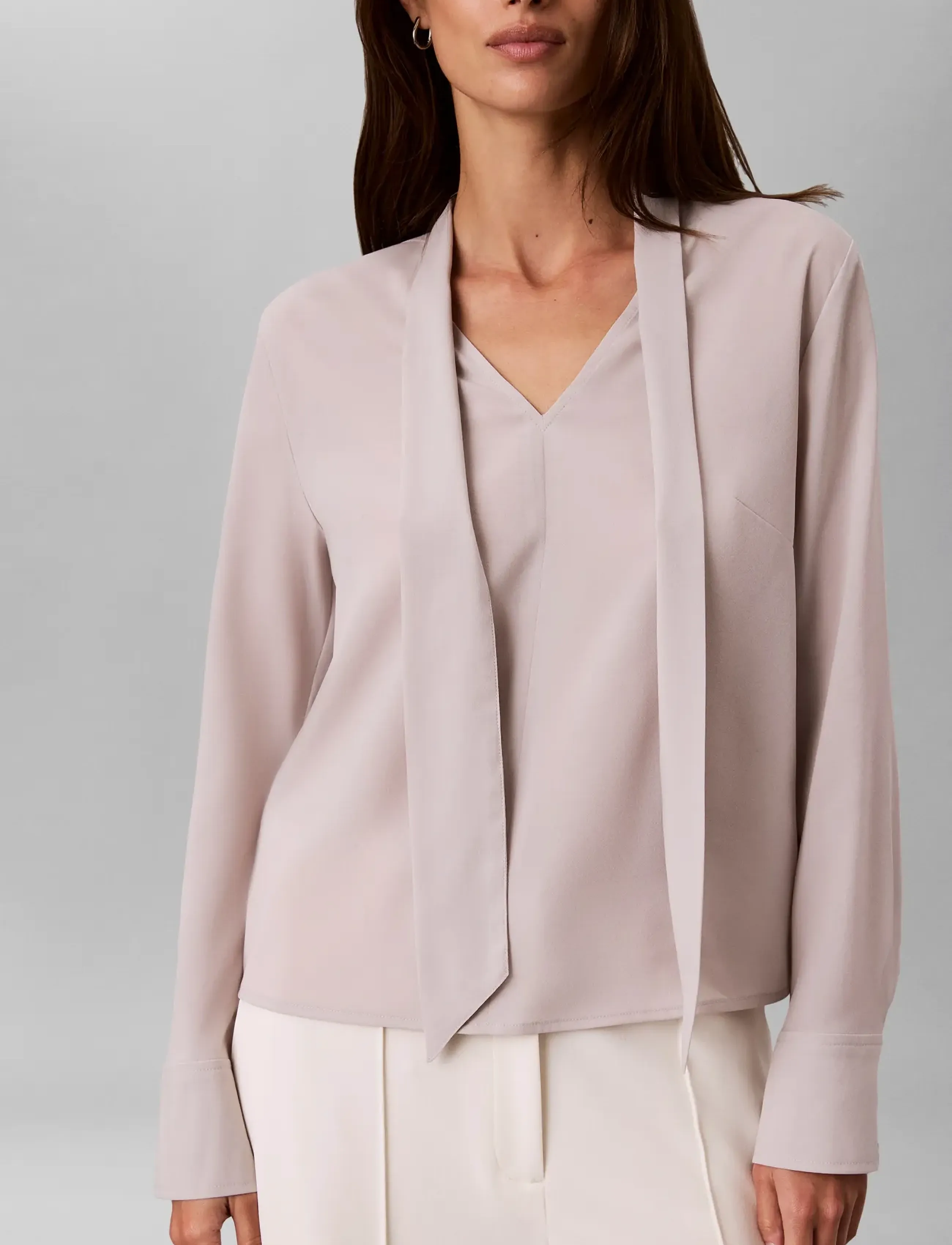 Calvin Klein Cdc Ls Scarf Top blusar dam – bild 6