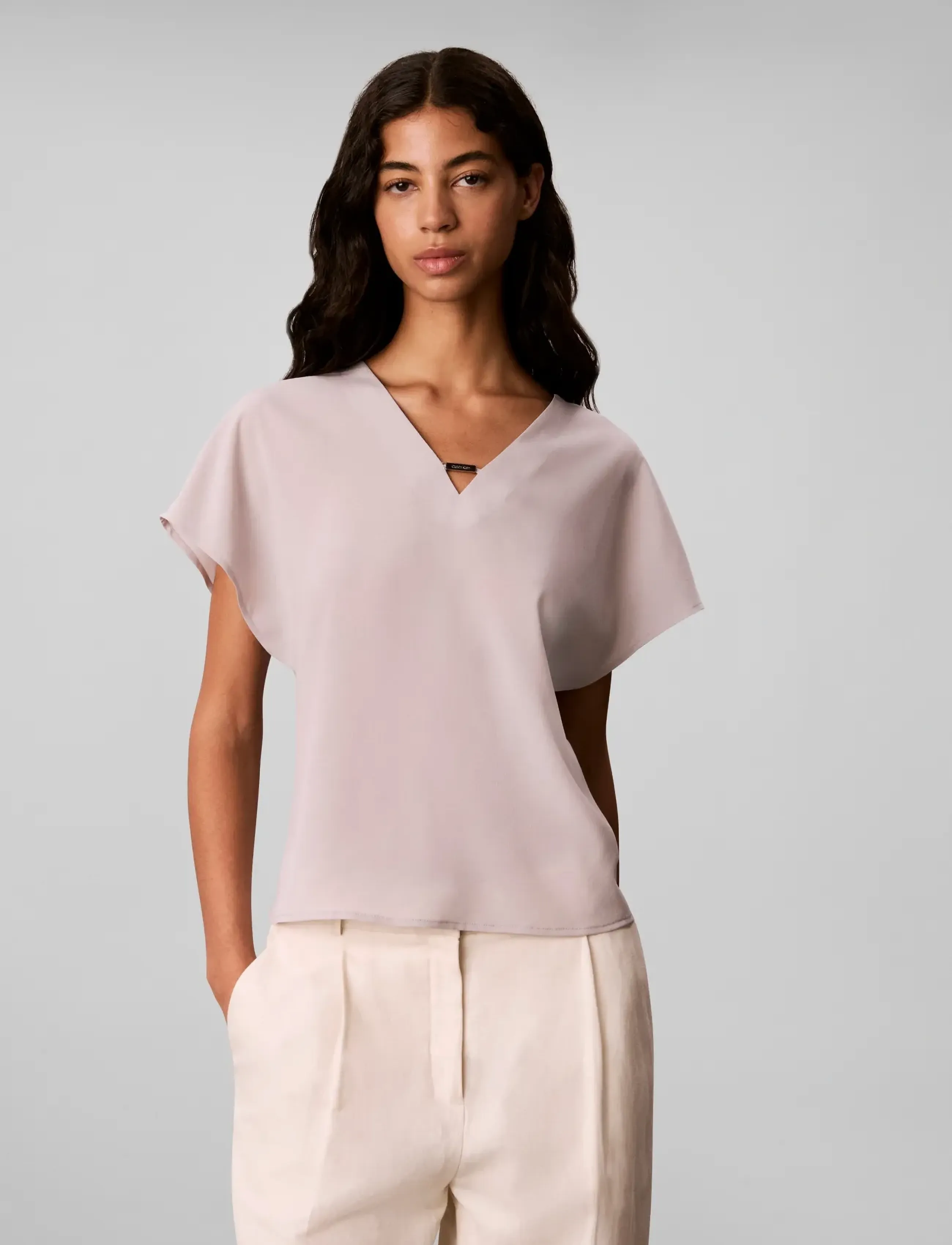 Calvin Klein - CDC HARDWARE SS TOP - ashes of roses - 3
