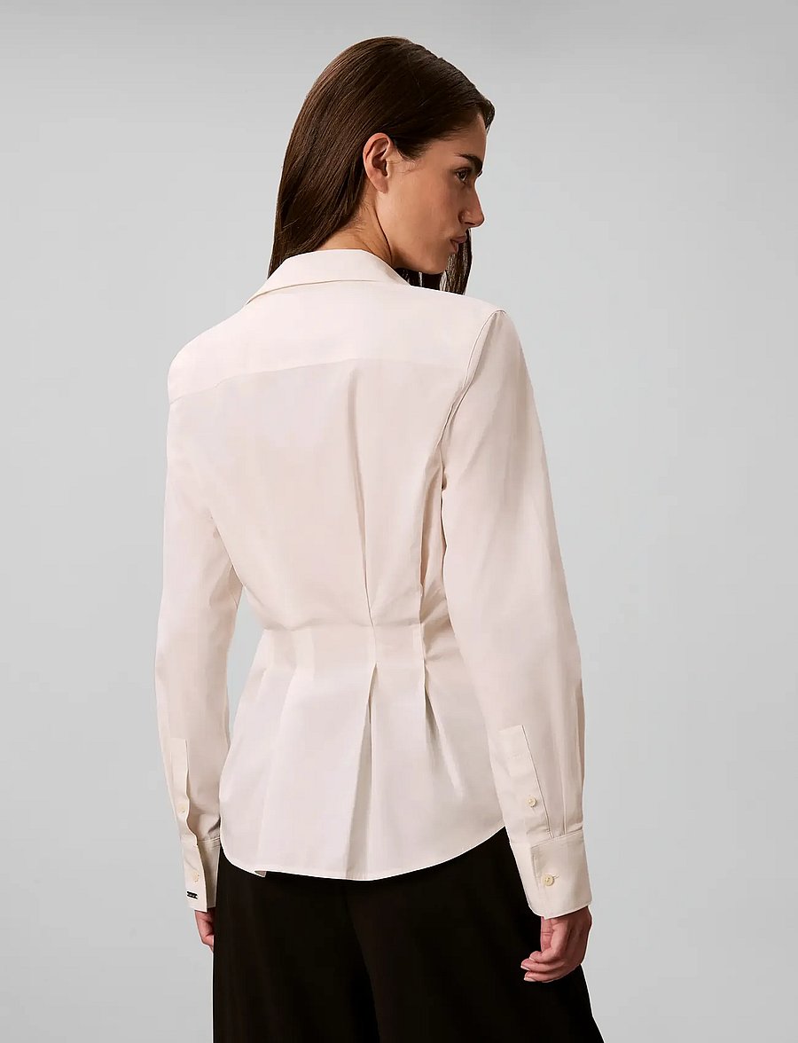 Calvin Klein - POPLIN FITTED SHIRT - tofu - 2