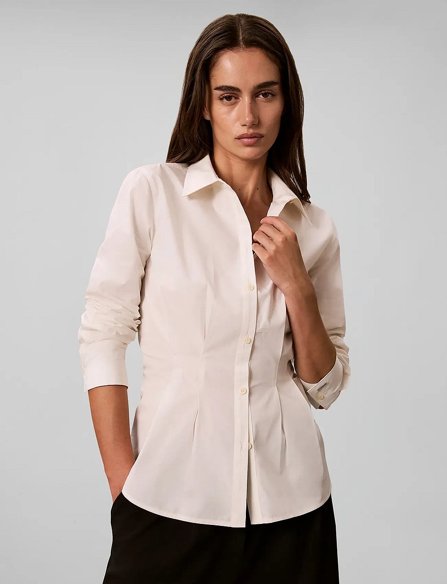 Calvin Klein - POPLIN FITTED SHIRT - tofu - 3