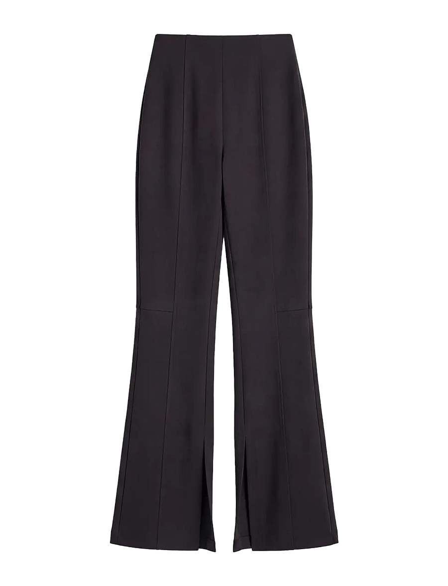Calvin Klein - TAILORED KNIT FLARE PANT - flares - black - 1