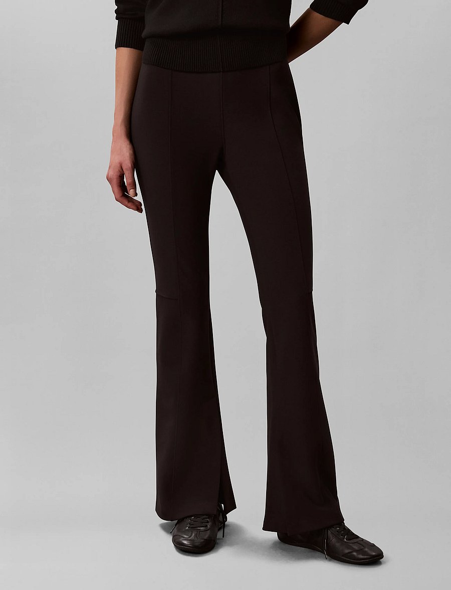 Calvin Klein - TAILORED KNIT FLARE PANT - flares - black - 3