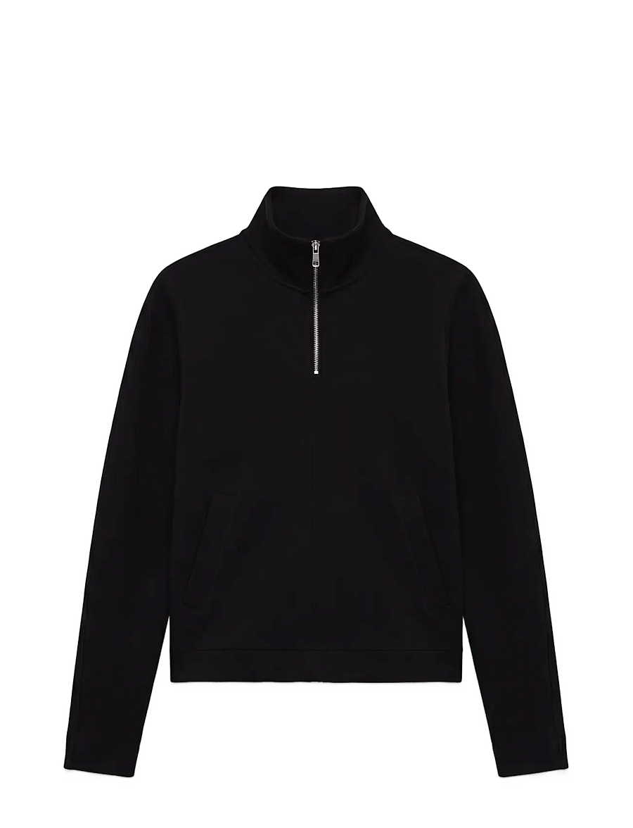 Calvin Klein - LS QTR ZIP DOLMAN SPACER FUNNEL - fleeces & midlayers - black - 1