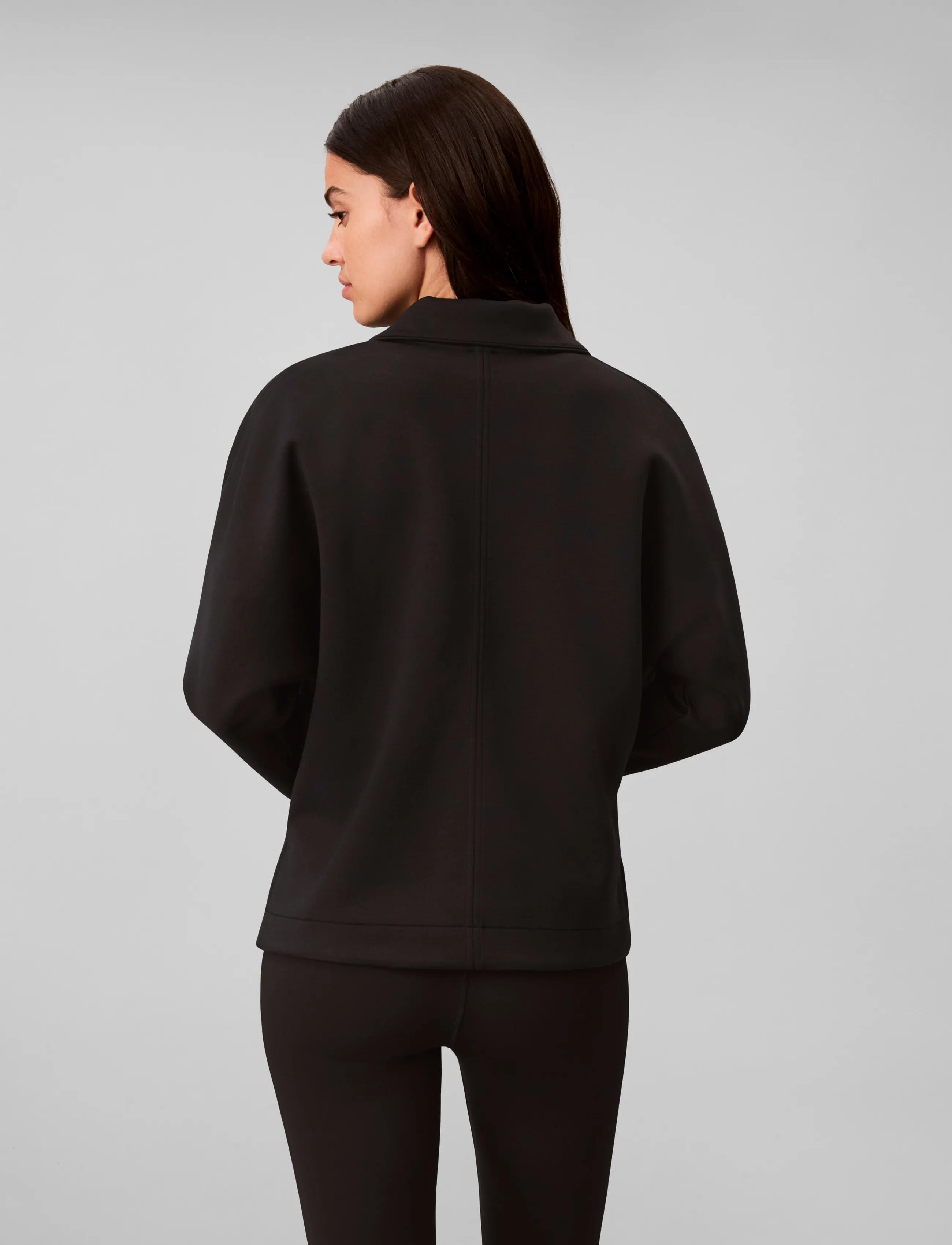 Calvin Klein - LS QTR ZIP DOLMAN SPACER FUNNEL - fleeces & midlayers - black - 2