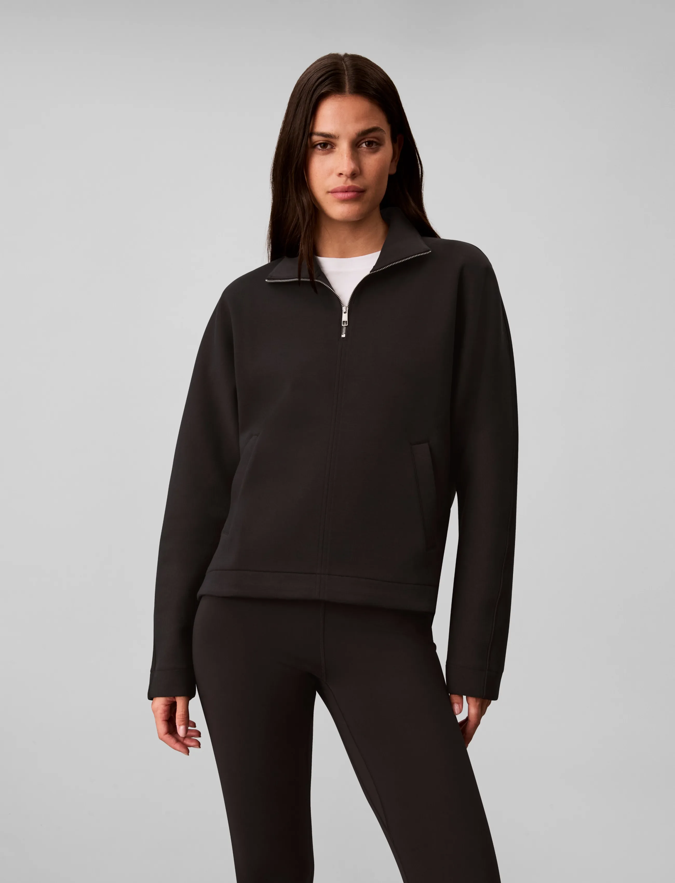 Calvin Klein - LS QTR ZIP DOLMAN SPACER FUNNEL - fleeces & midlayers - black - 3