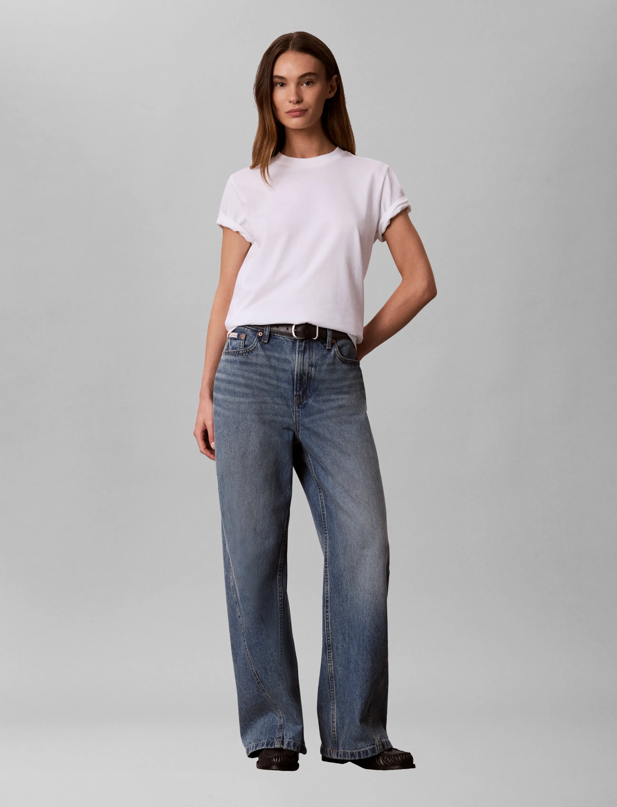 Calvin Klein - SS 20s CLASSIC SEASONAL LOGO TEE - bright white - 0