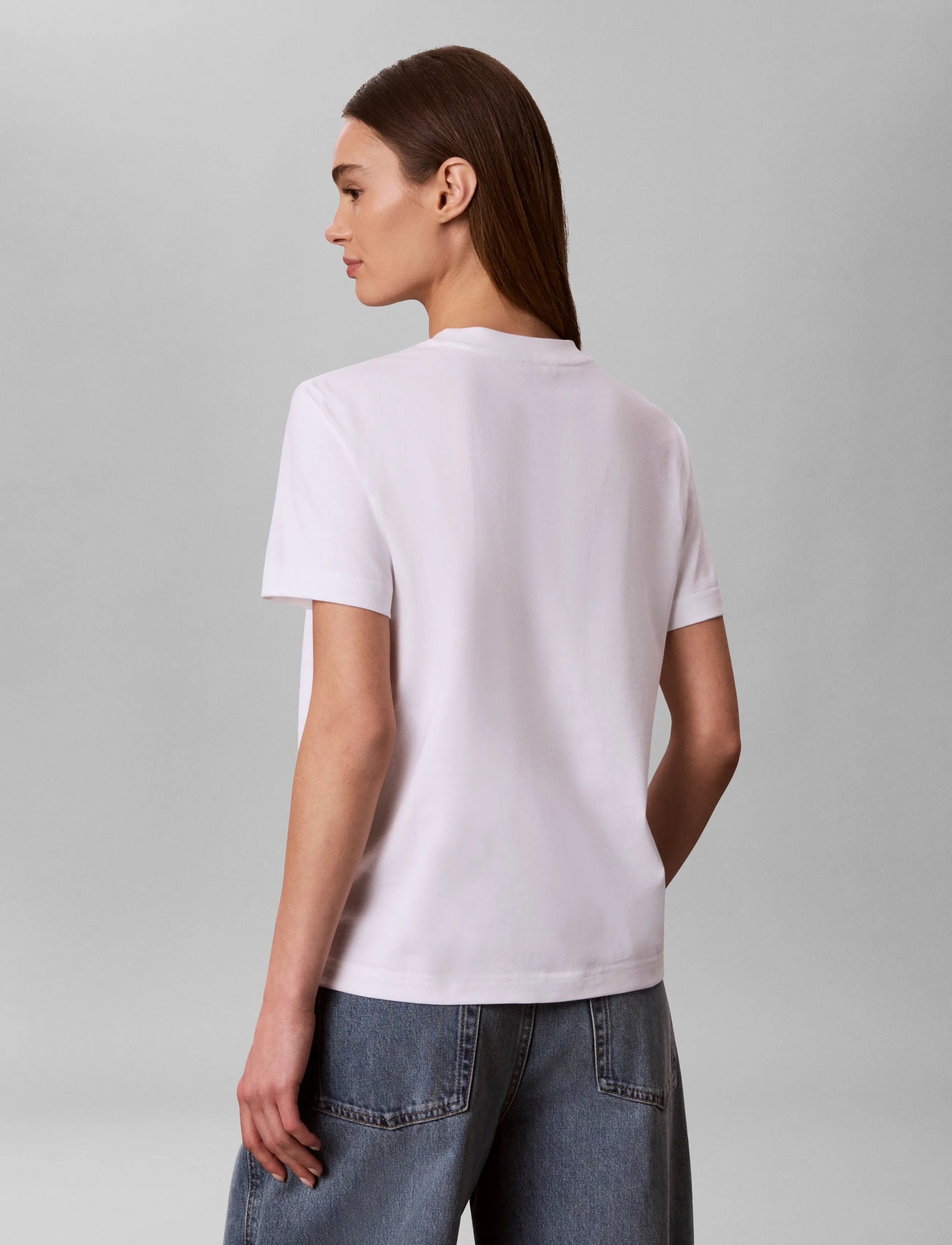 Calvin Klein - SS 20s CLASSIC SEASONAL LOGO TEE - bright white - 2