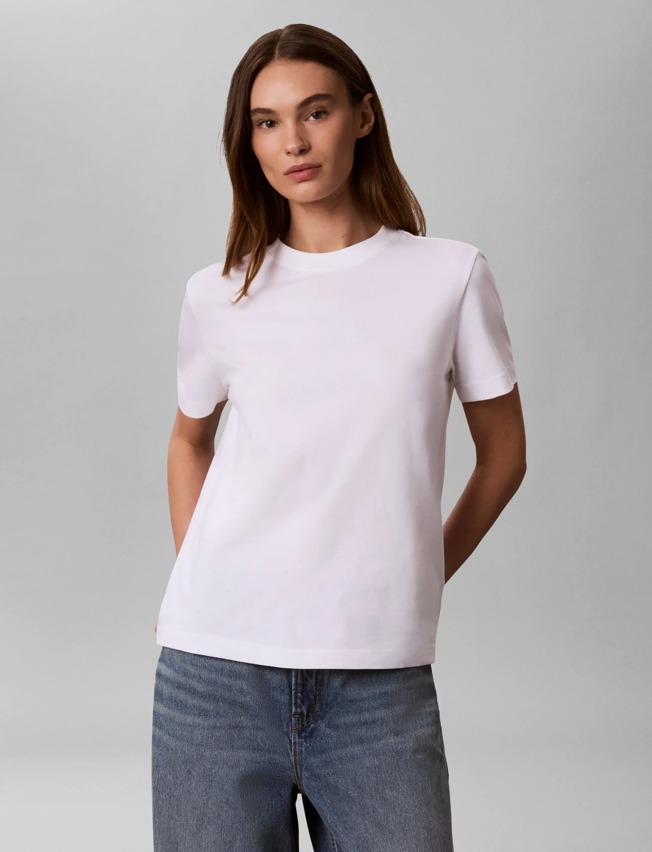 Calvin Klein - SS 20s CLASSIC SEASONAL LOGO TEE - bright white - 3
