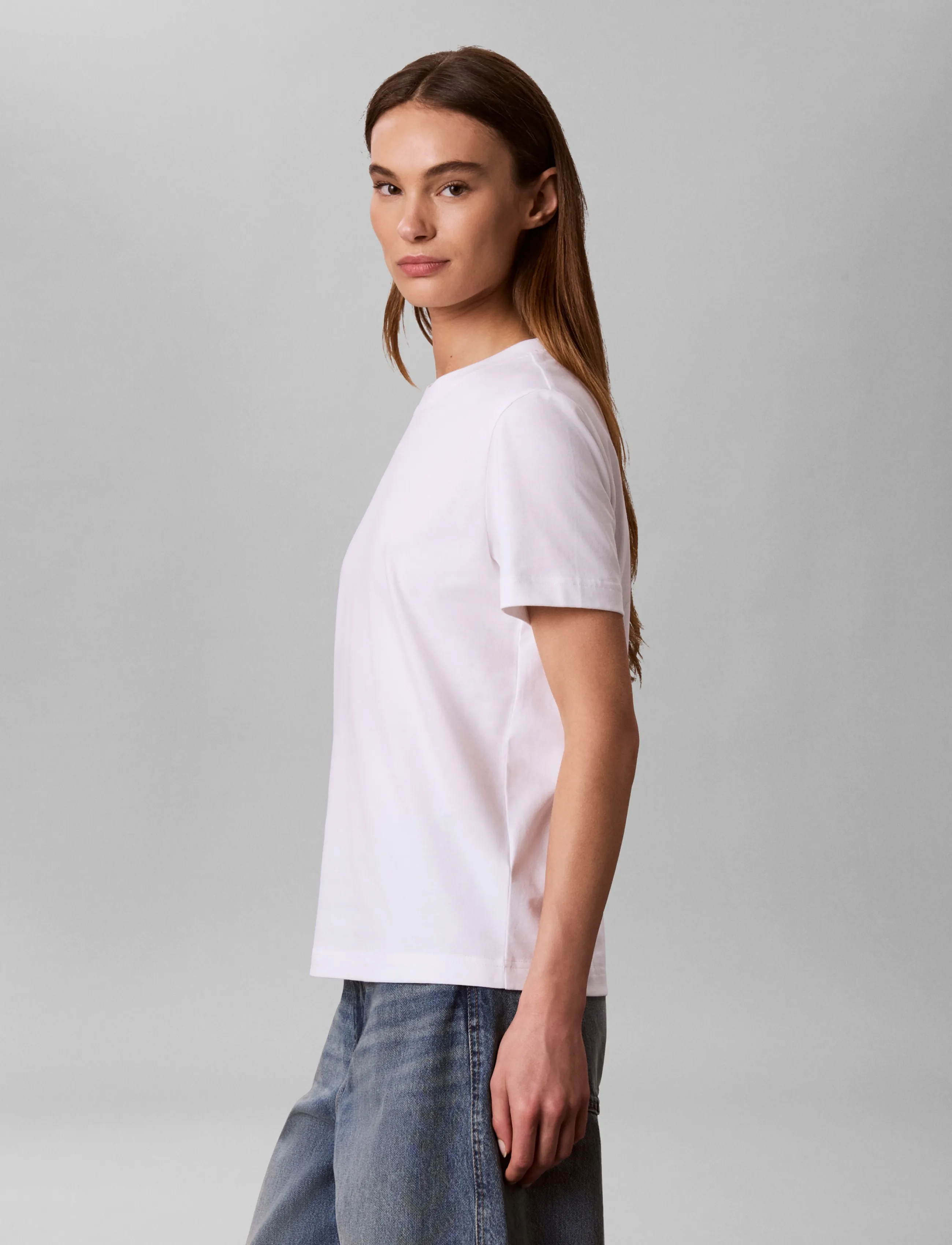 Calvin Klein - SS 20s CLASSIC SEASONAL LOGO TEE - bright white - 5