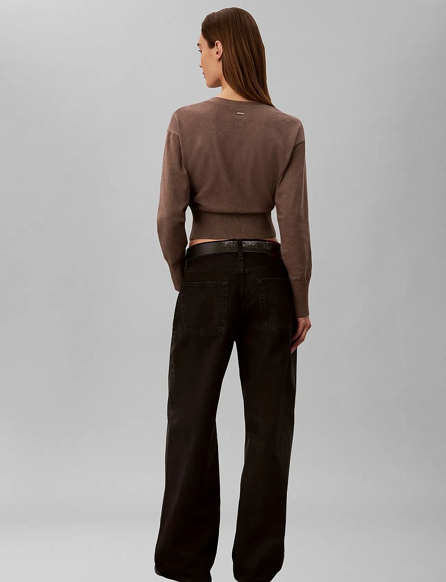 Calvin Klein - TECH KNIT CARDIGAN - shiitake melange - 2