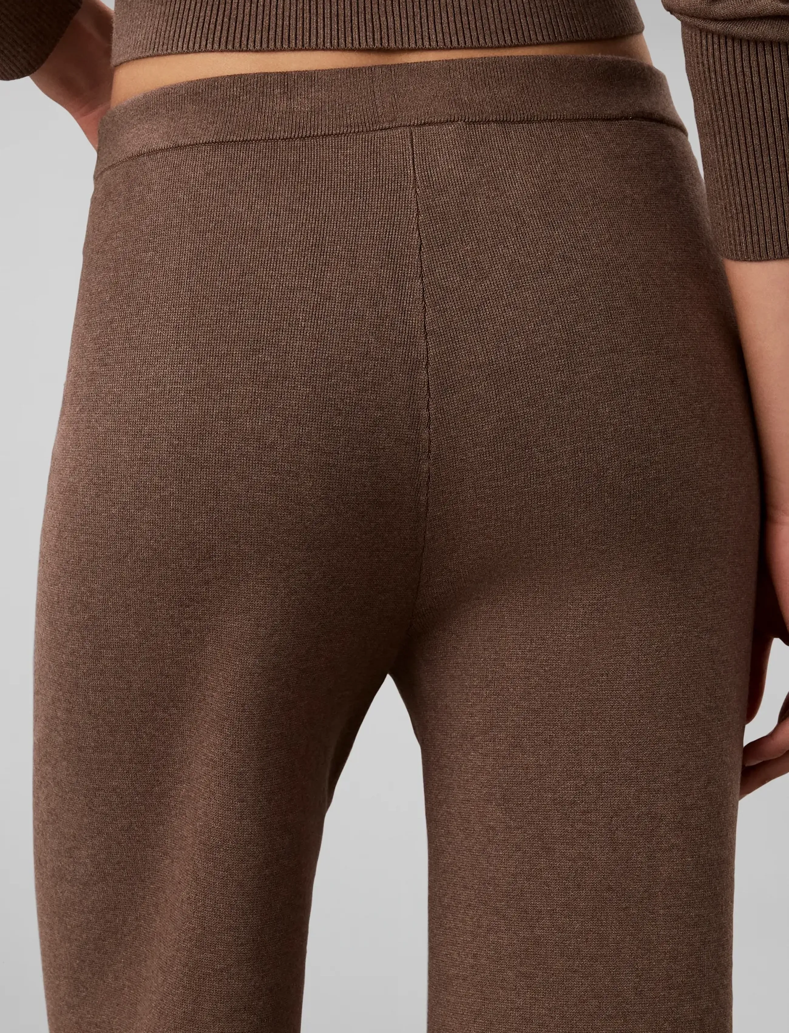 Calvin Klein - TECH KNIT PANT - vida byxor - shiitake melange - 5