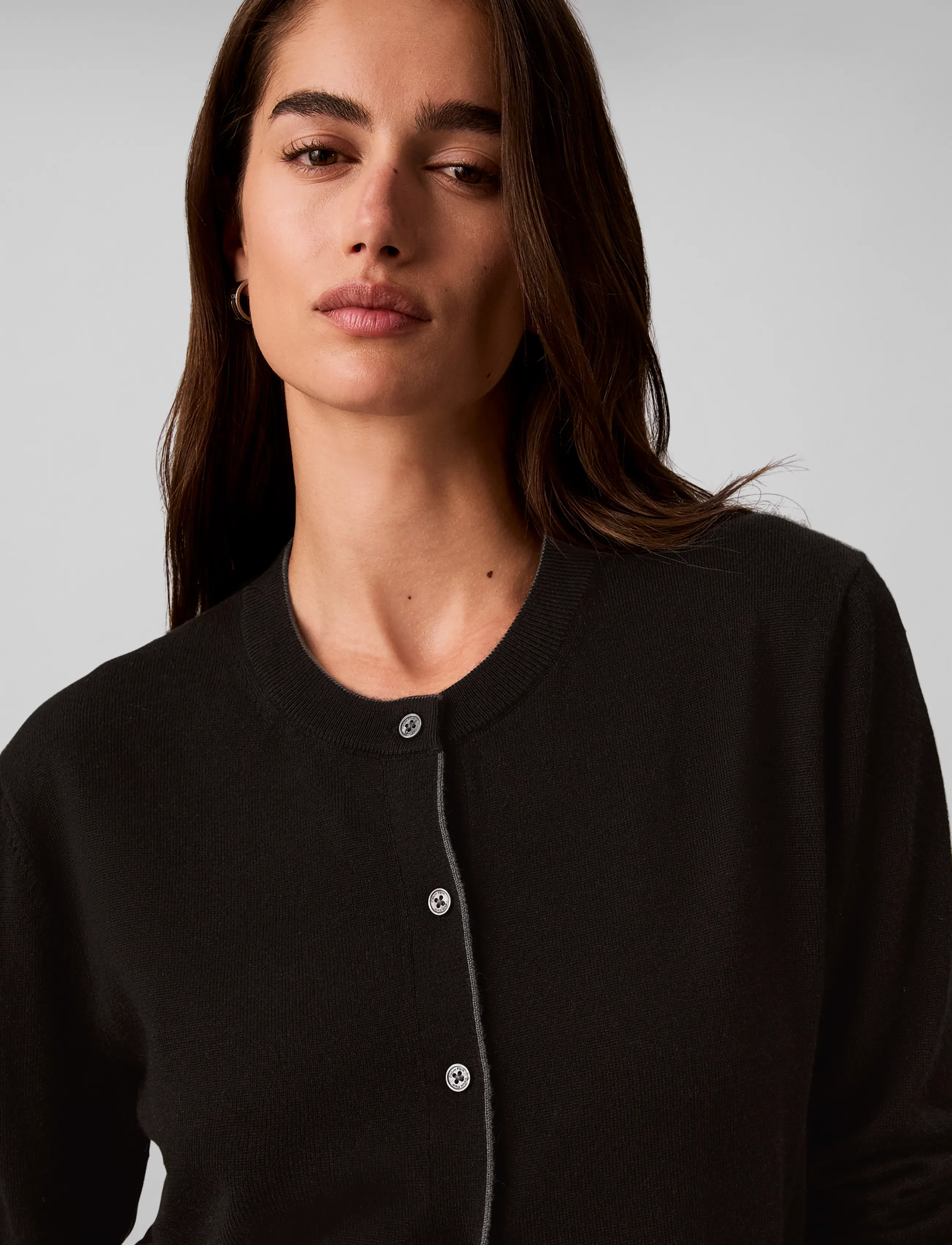 Calvin Klein - MERINO BLEND CARDIGAN - cardigans - black - 4