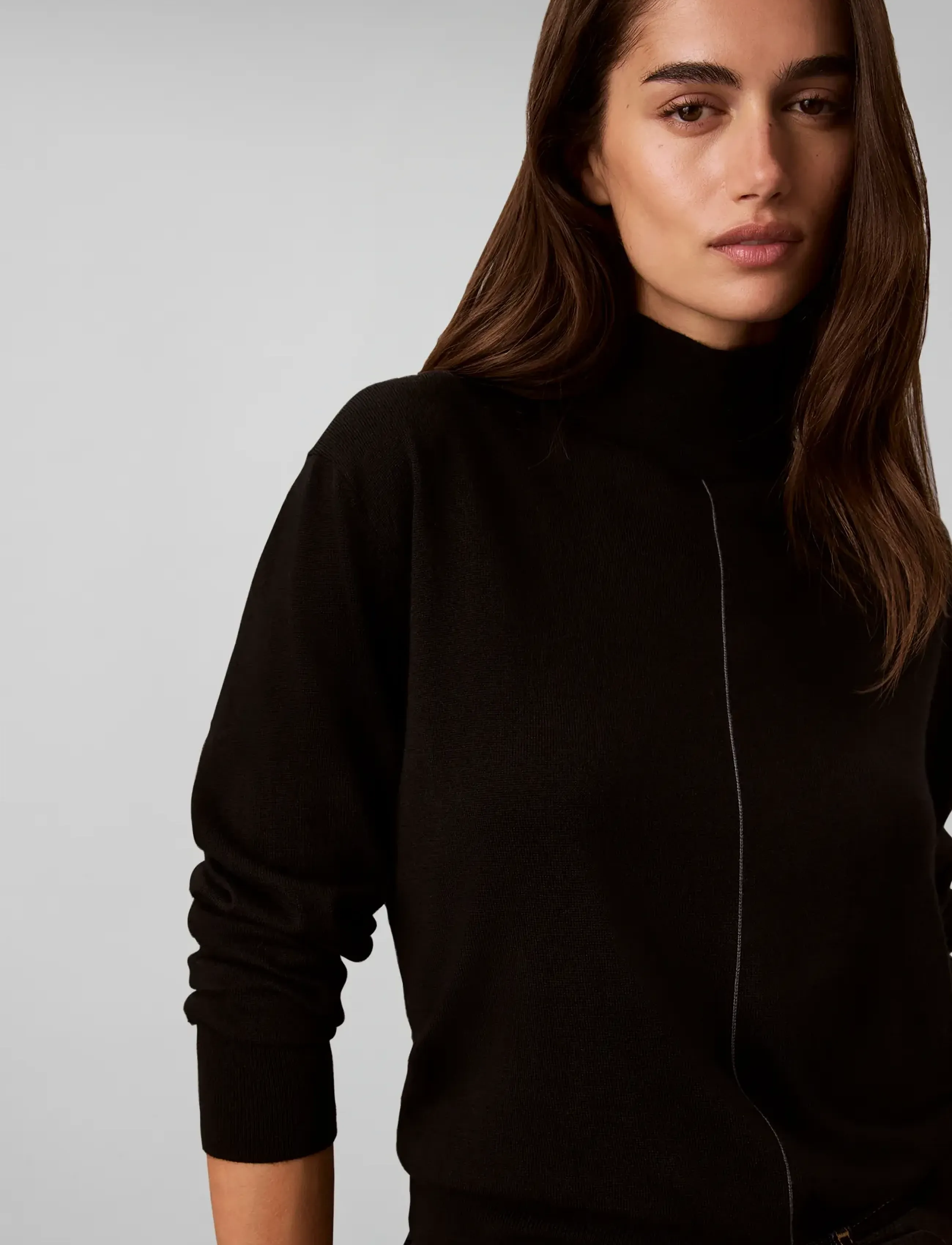 Calvin Klein - MERINO BLEND TNECK - black - 5