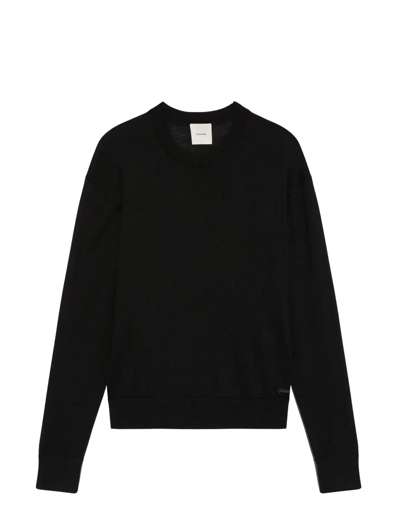 Calvin Klein - MERINO BLEND CREWNECK - black - 1