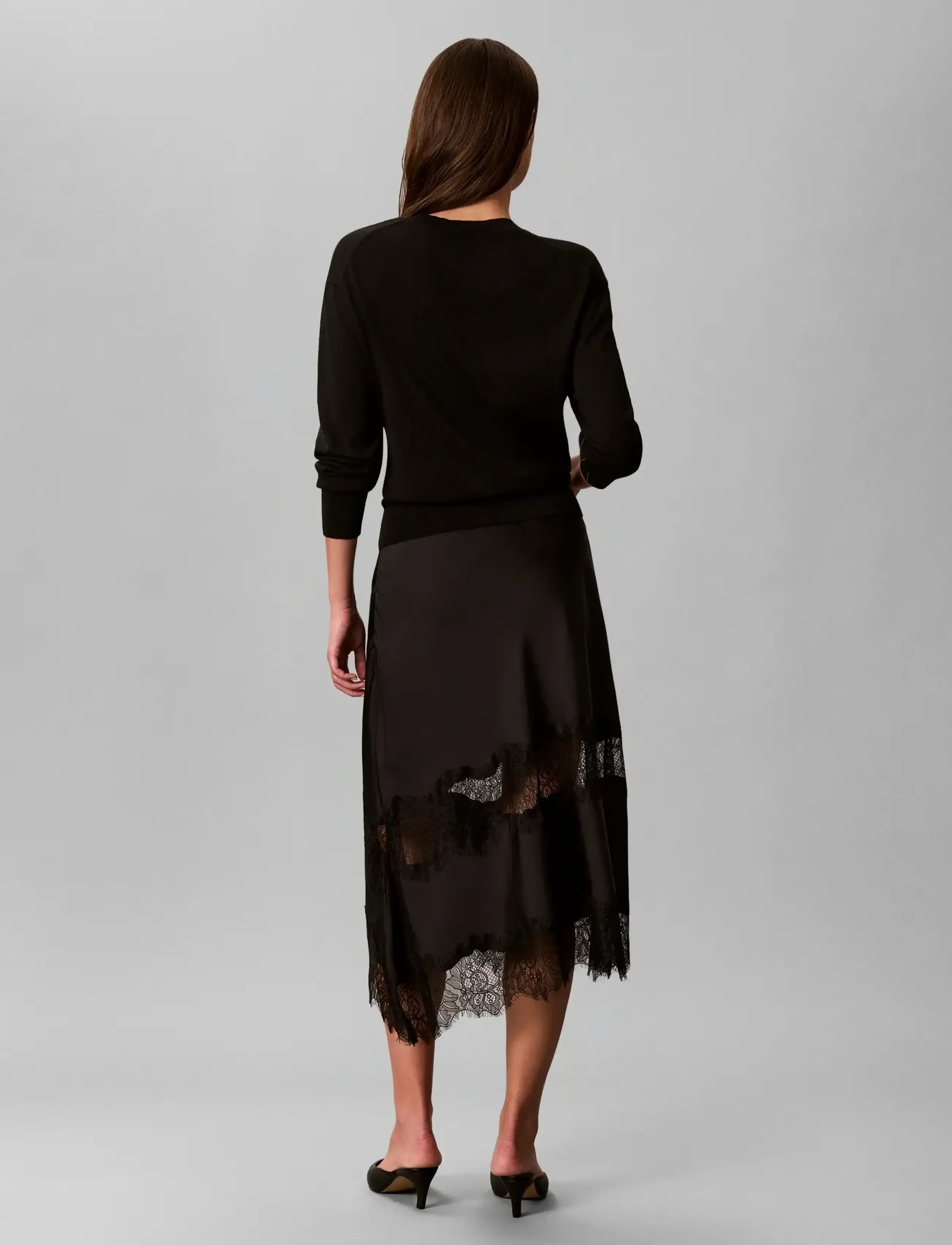 Calvin Klein - MERINO BLEND CREWNECK - black - 2