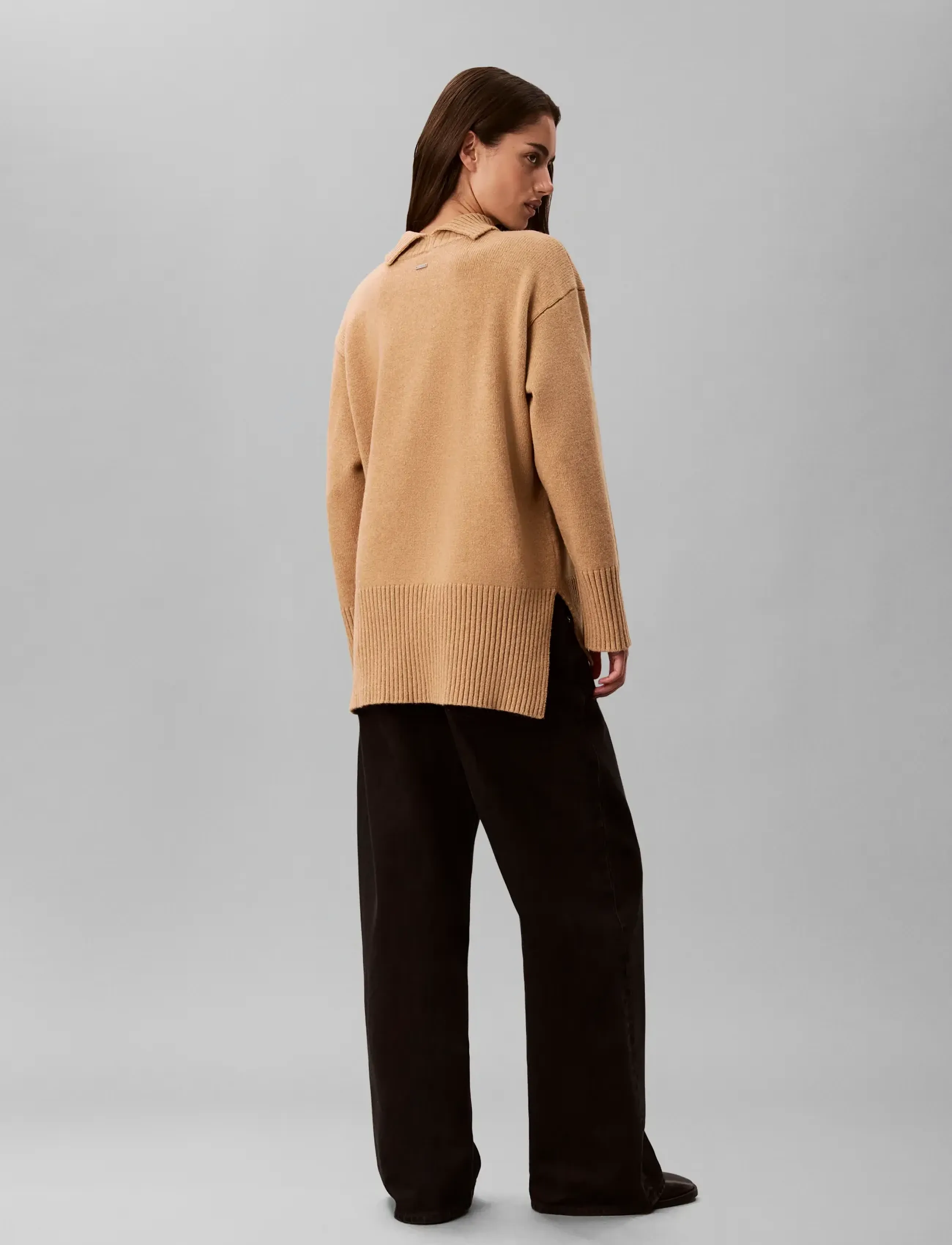 Calvin Klein Lux Wool Tneck Sweater polotröjor dam – bild 2