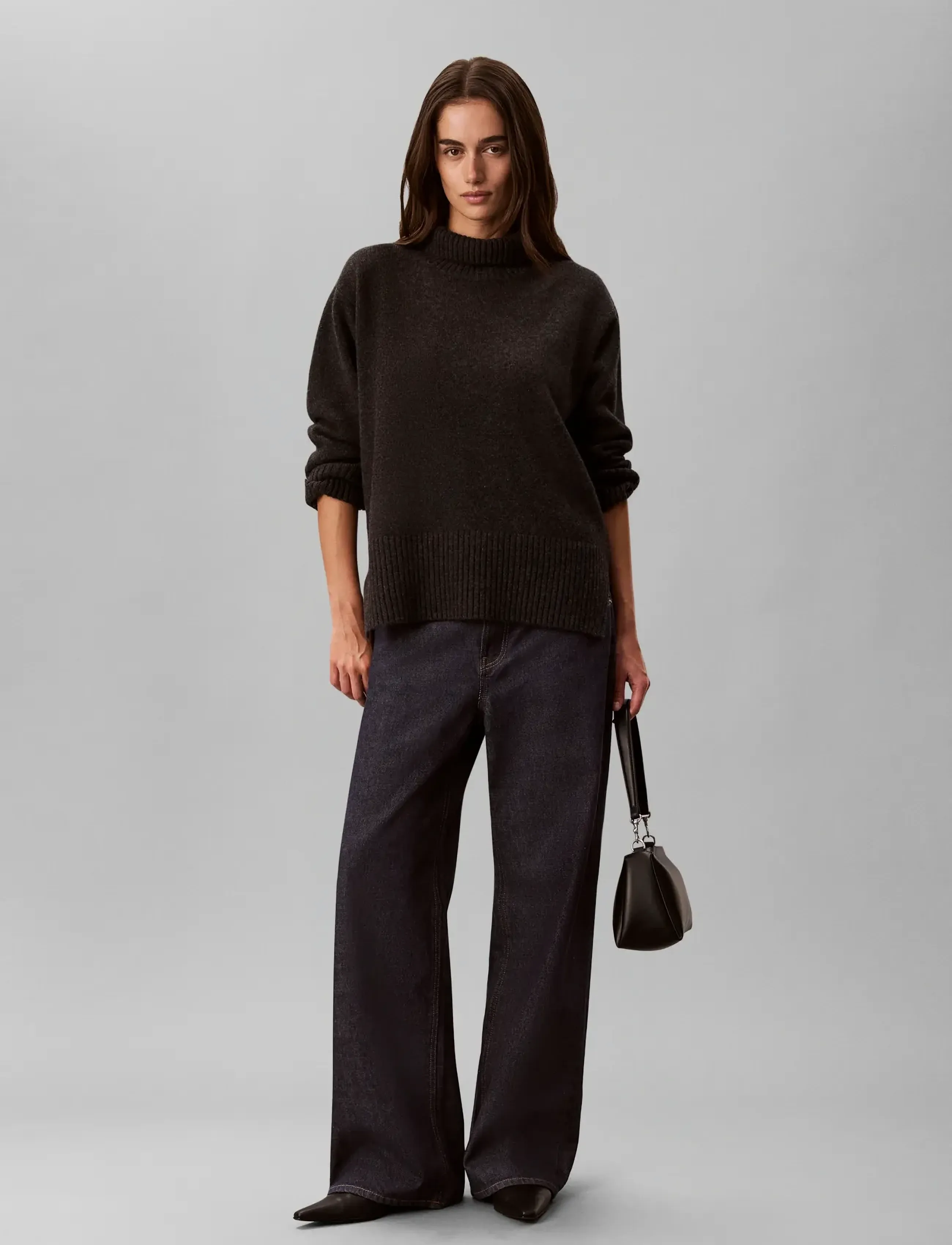 Calvin Klein Lux Wool Tneck Sweater tröjor dam – bild 6