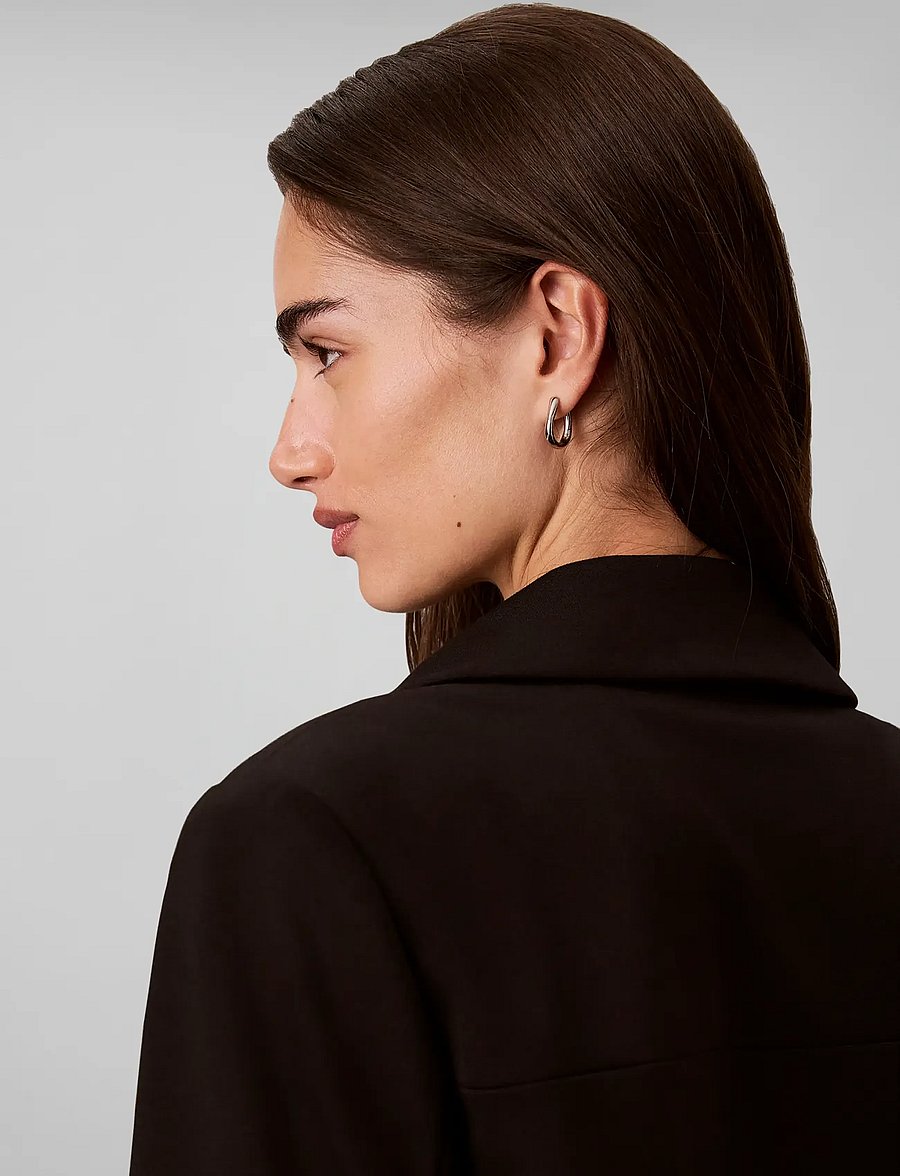 Calvin Klein - PONTE JACKET - cropped-blazer - black - 4