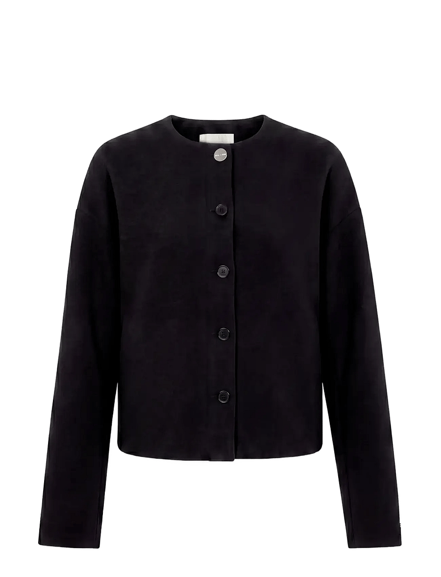 Calvin Klein - STRETCH CREPE LADY JACKET - Õhukesed jakid - black - 1