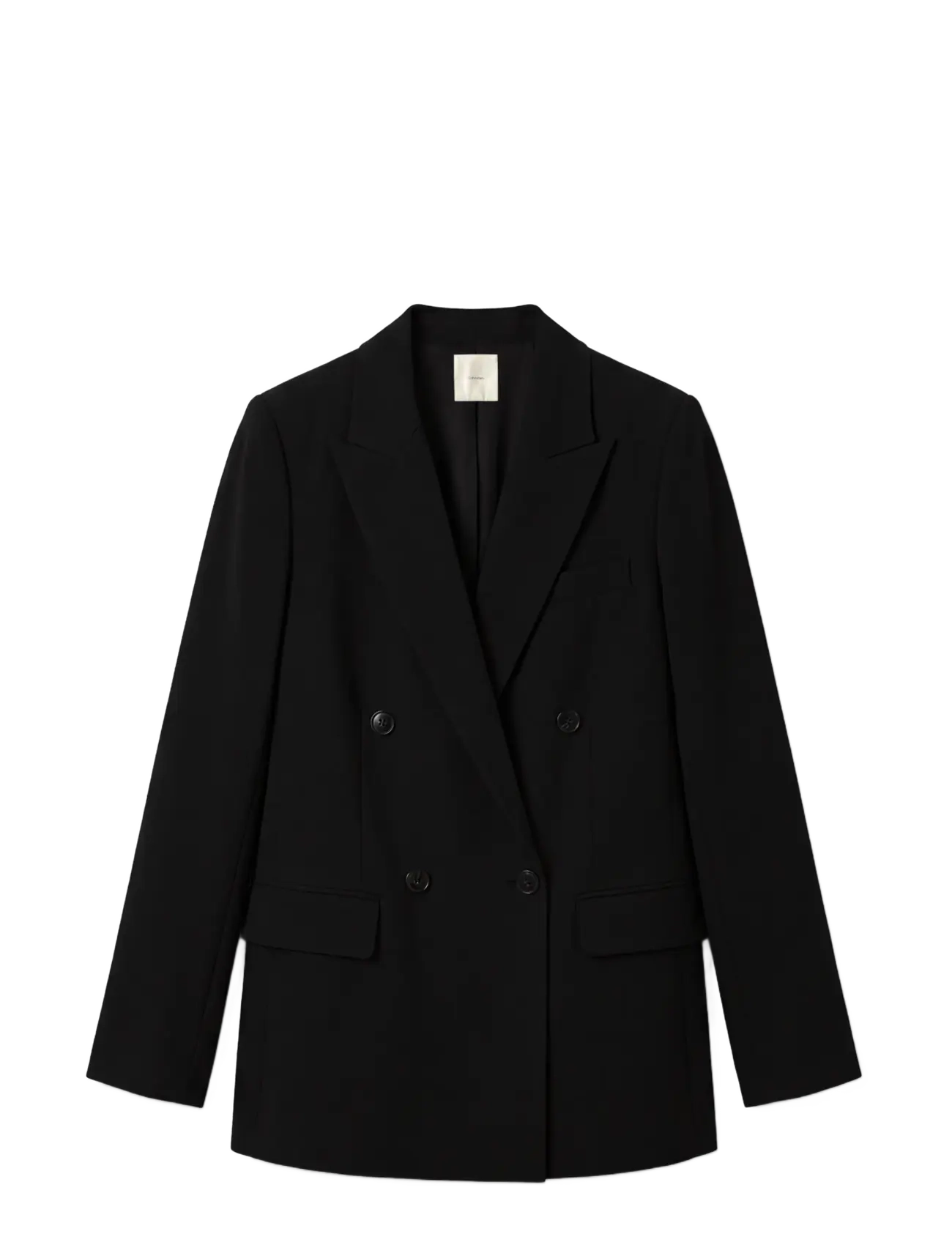 Calvin Klein - EFFORTLESS CREPE DBL BRESTD BLZR - dobbeltradede blazere - black - 1