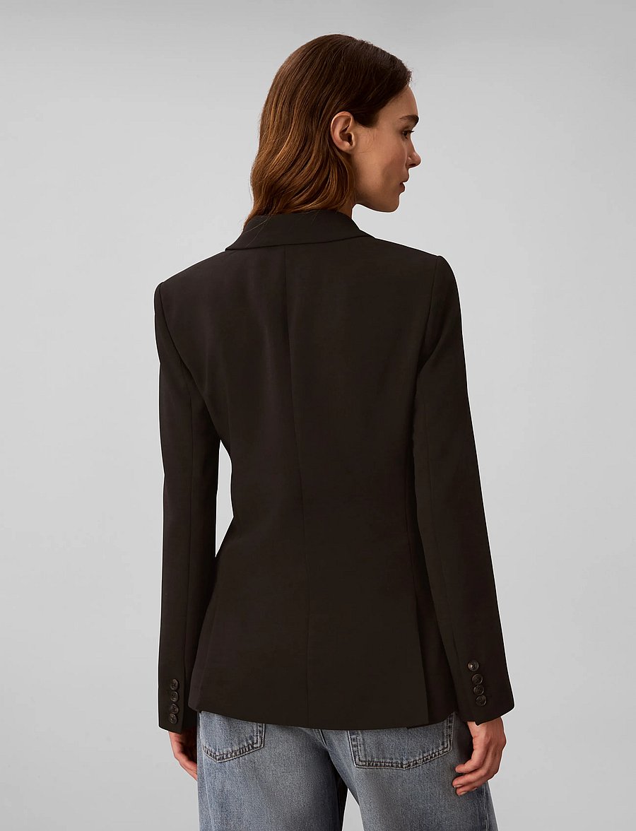Calvin Klein - EFFORTLESS CREPE DBL BRESTD BLZR - dobbeltradede blazere - black - 2
