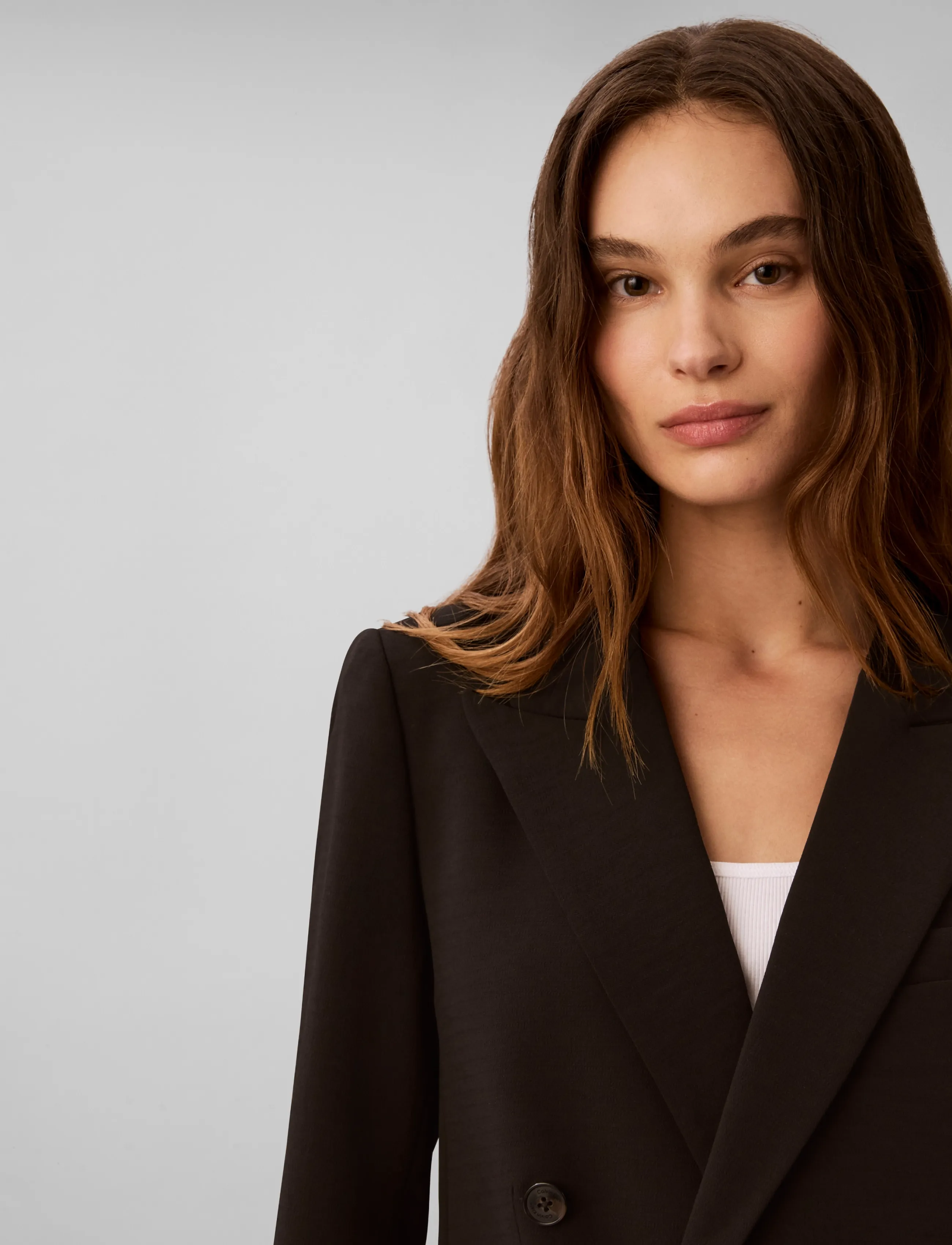 Calvin Klein - EFFORTLESS CREPE DBL BRESTD BLZR - dobbeltradede blazere - black - 4