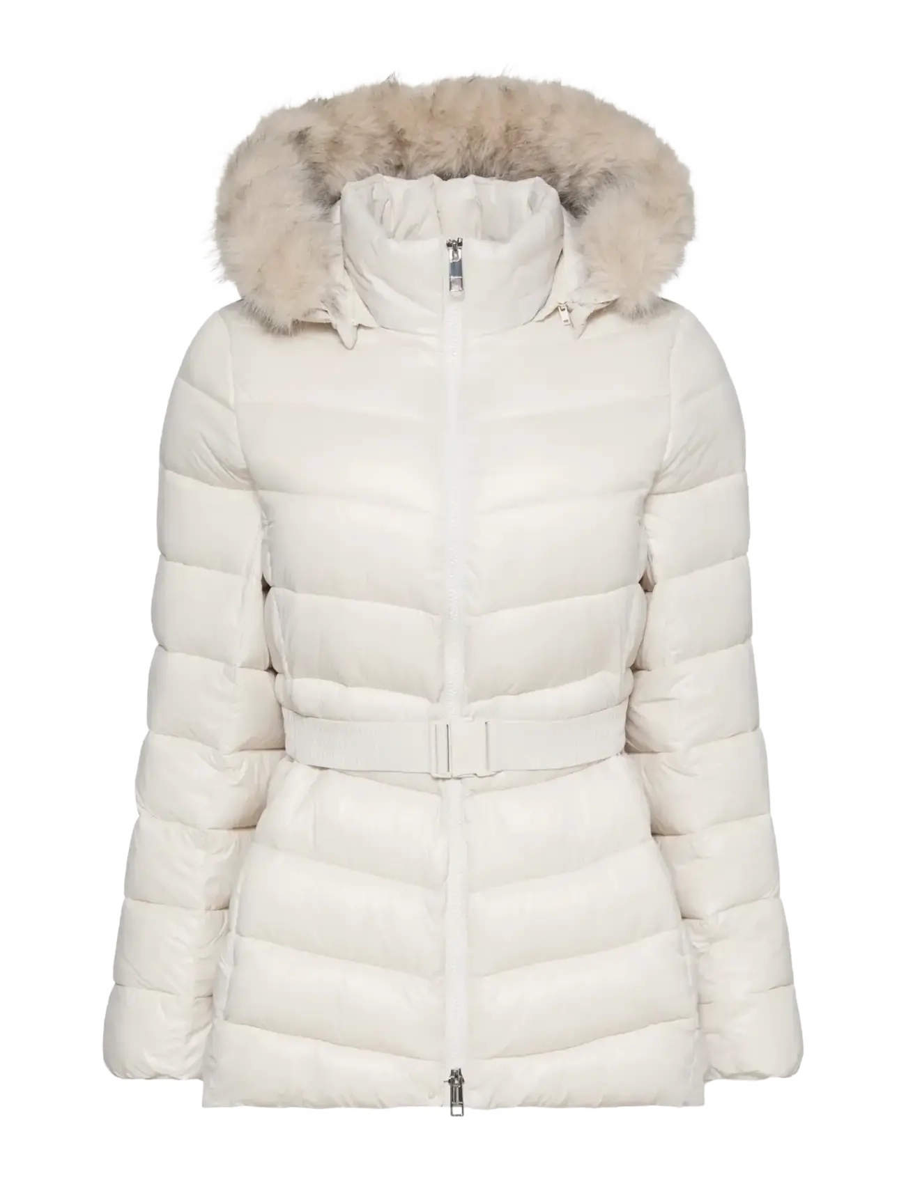 Shine Lw Belted Mid Puffer With