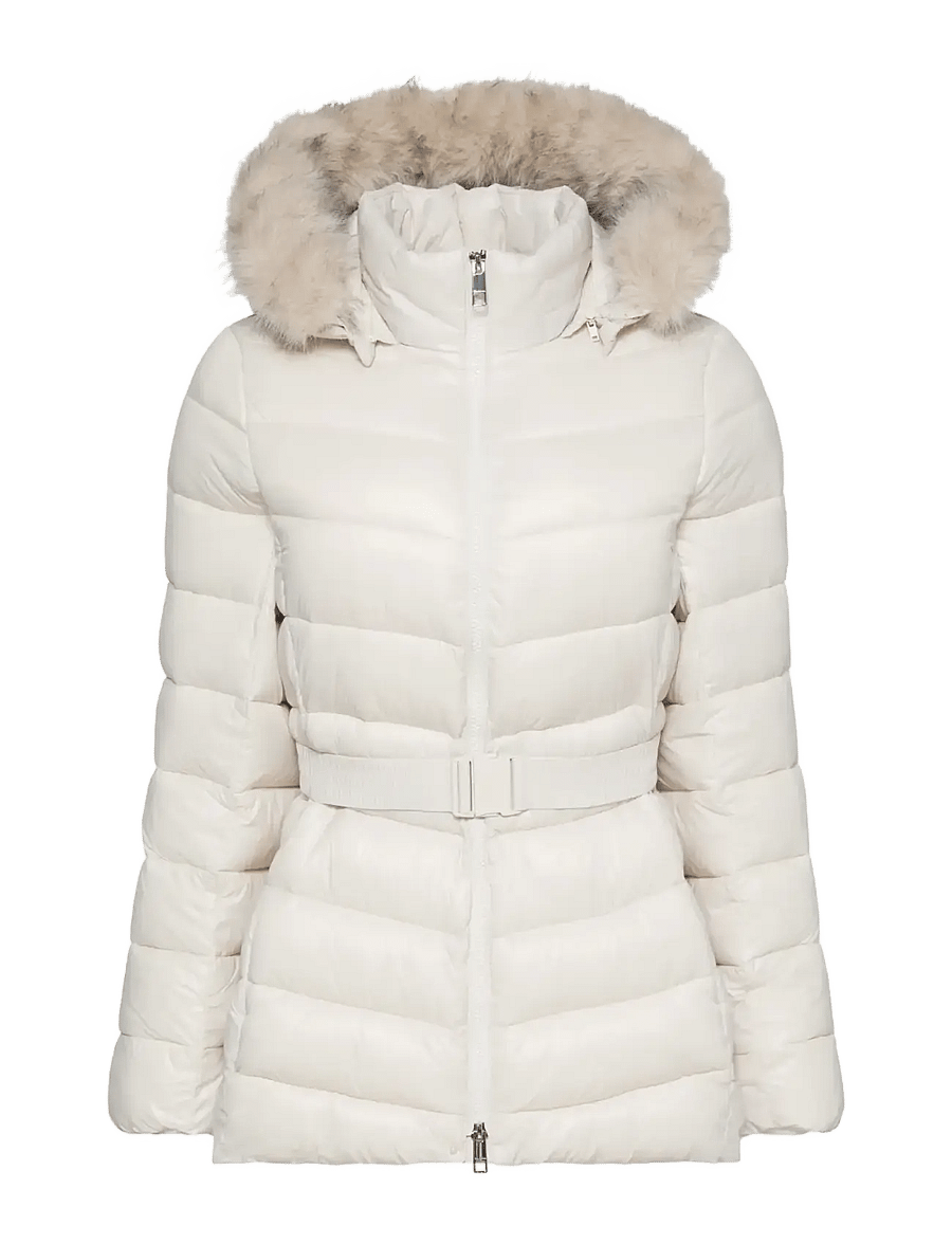 Calvin Klein - SHINE LW BELTED MID PUFFER WITH - winterjacken - chalk - 1