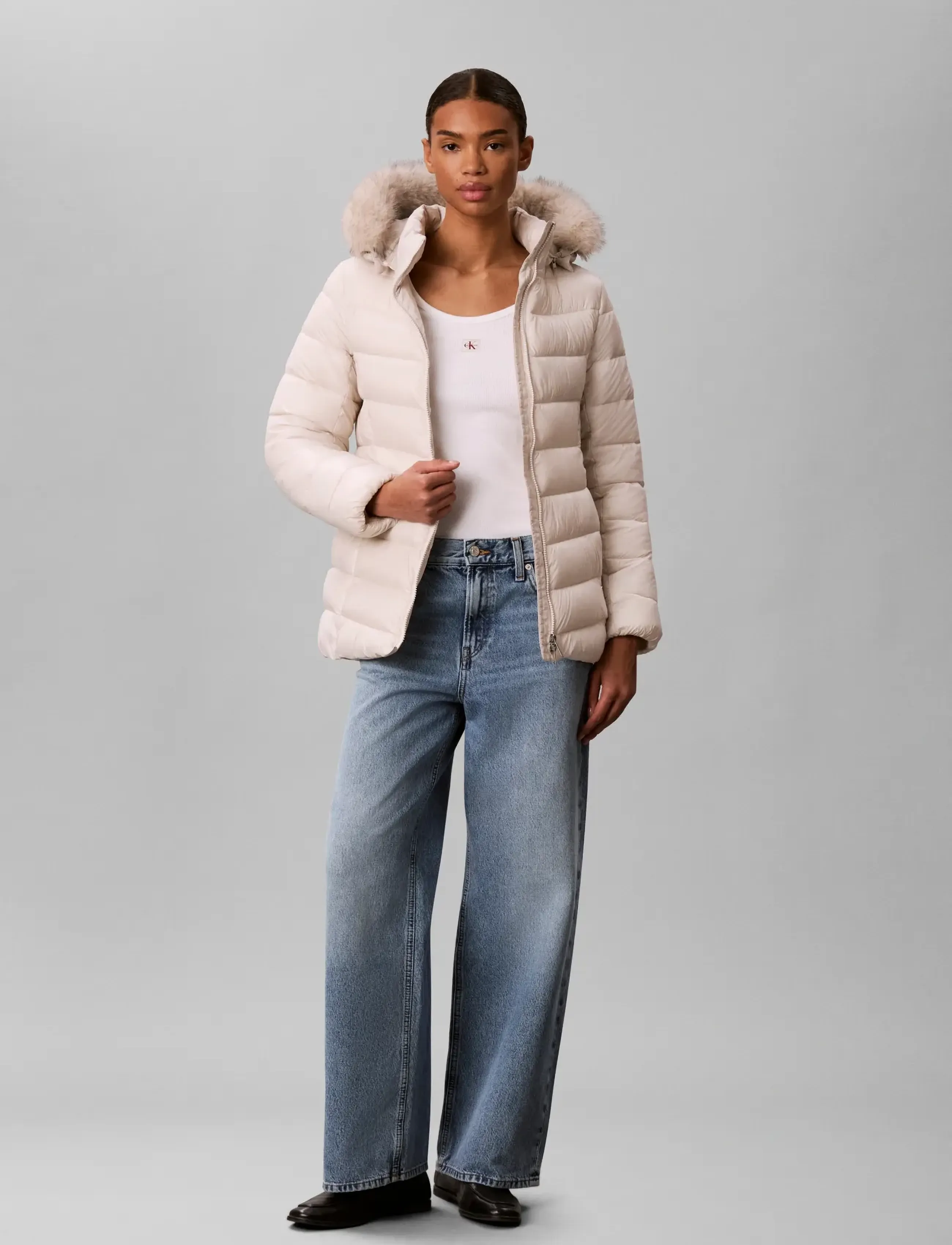 Shine Lw Belted Mid Puffer With