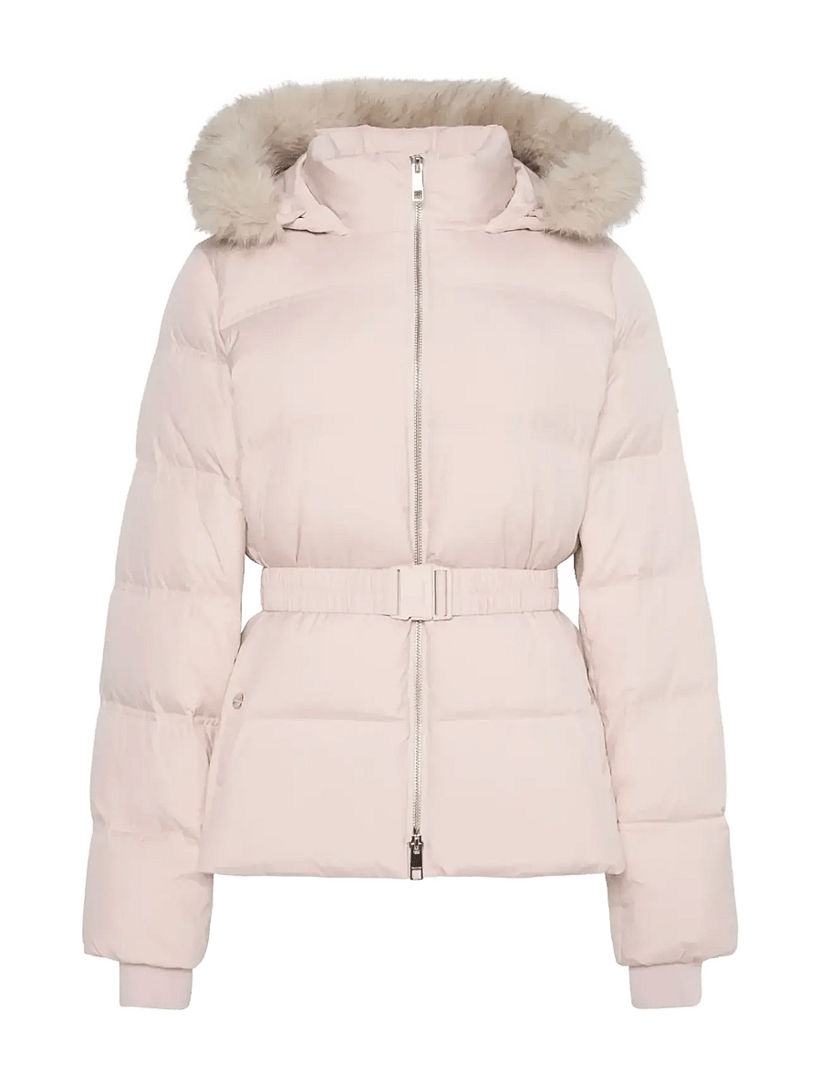 Calvin Klein - MATTE MW BELTED SHORT PUFFER WIT - winterjacken - modesty - 1