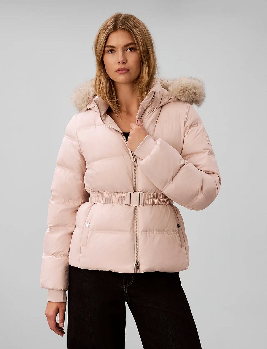 Calvin Klein - MATTE MW BELTED SHORT PUFFER WIT - winterjacken - modesty - 3