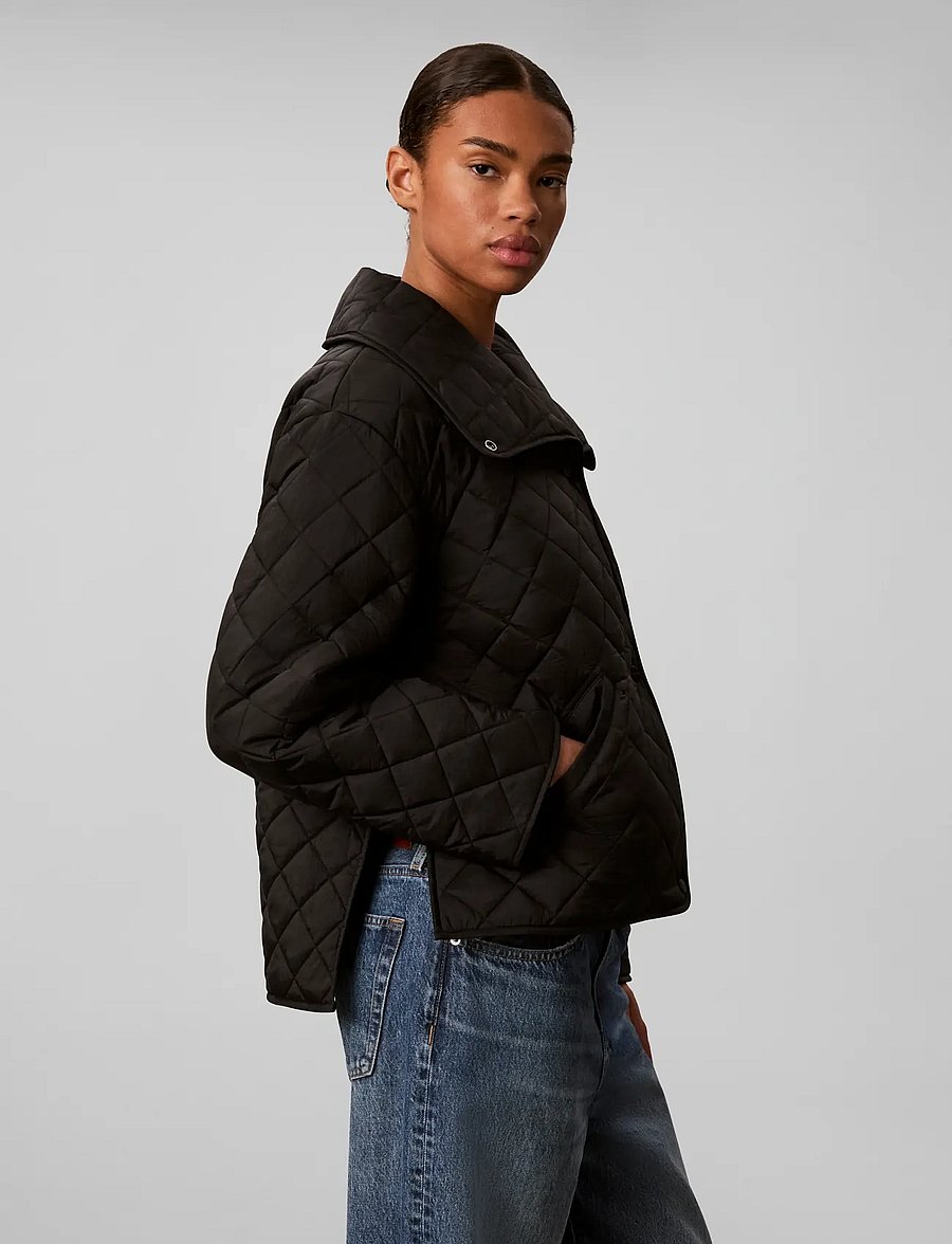 Calvin Klein - LW SHORT QUILTED LINER JACKET - black - 5