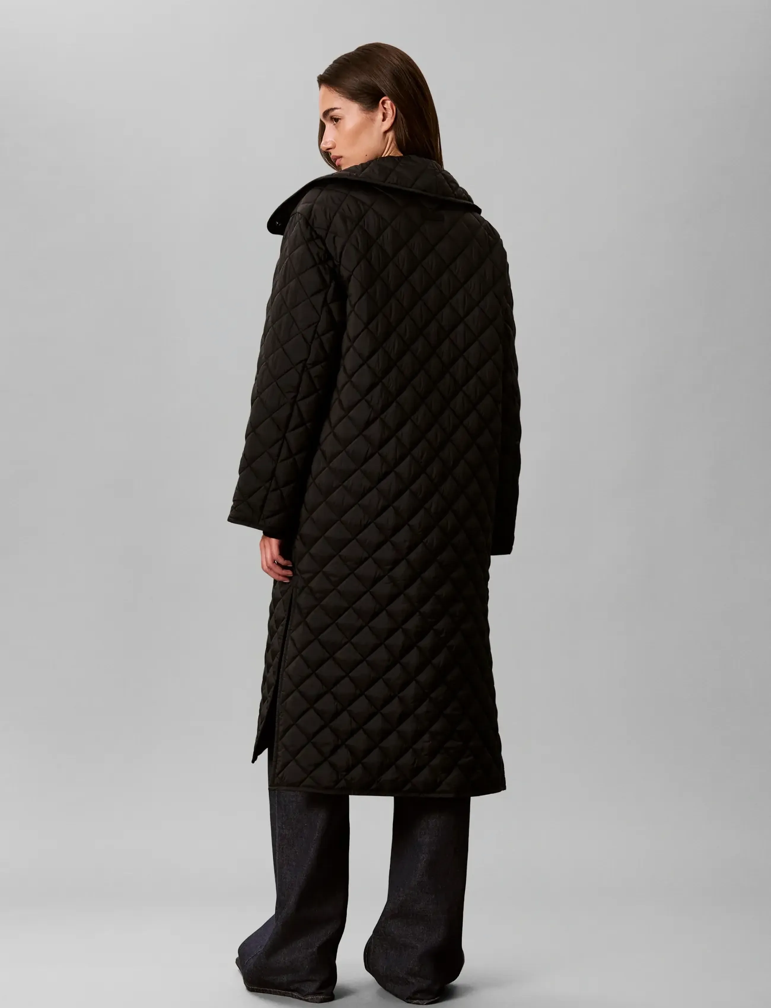 Calvin Klein Lw Long Quilted Liner Coat kappor & rockar dam – bild 2