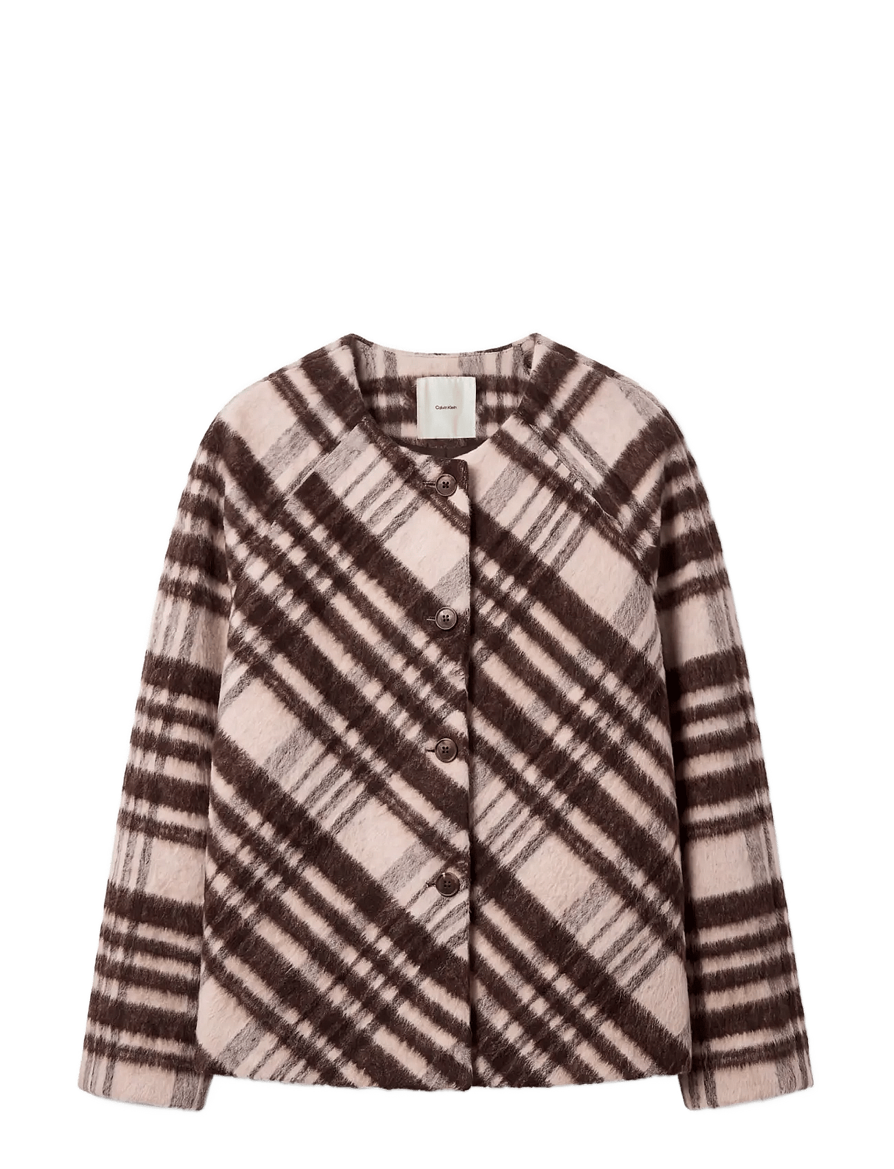 Calvin Klein - Mohair Plaid Cardigan