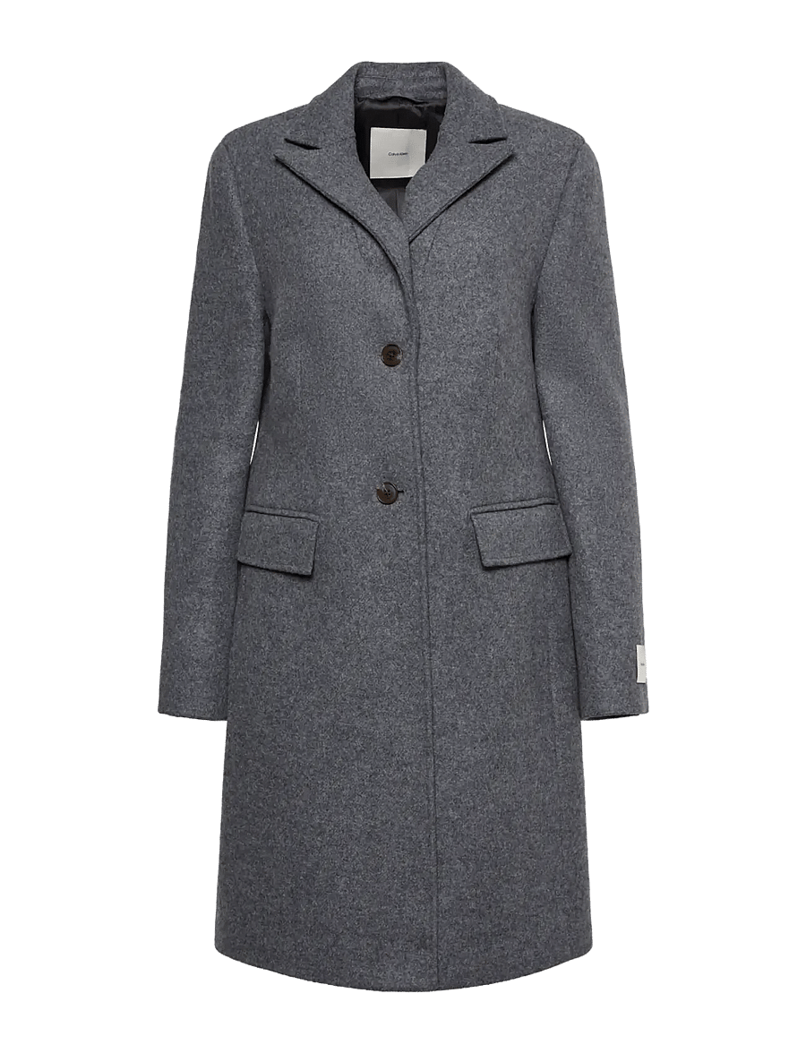 Calvin Klein - TAILORED SINGLE BREASTED WOOL CO - frakker - b30 grey heather - 1