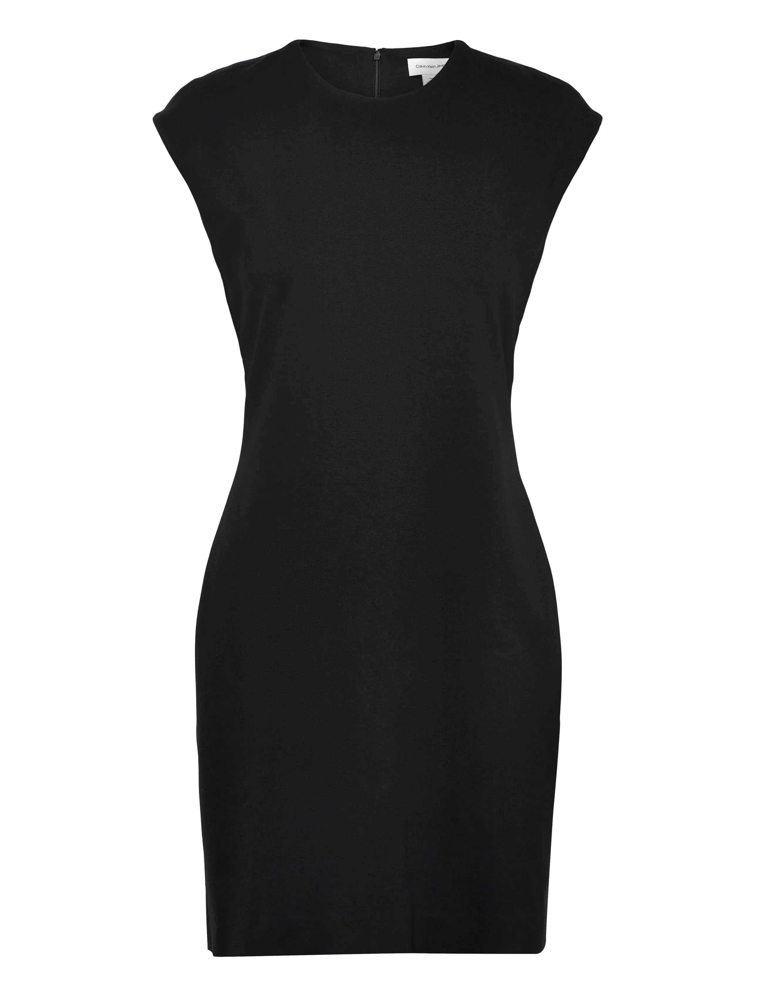 Calvin Klein PONTE BODYCON MINI DRESS - Kjoler - BLACK / black