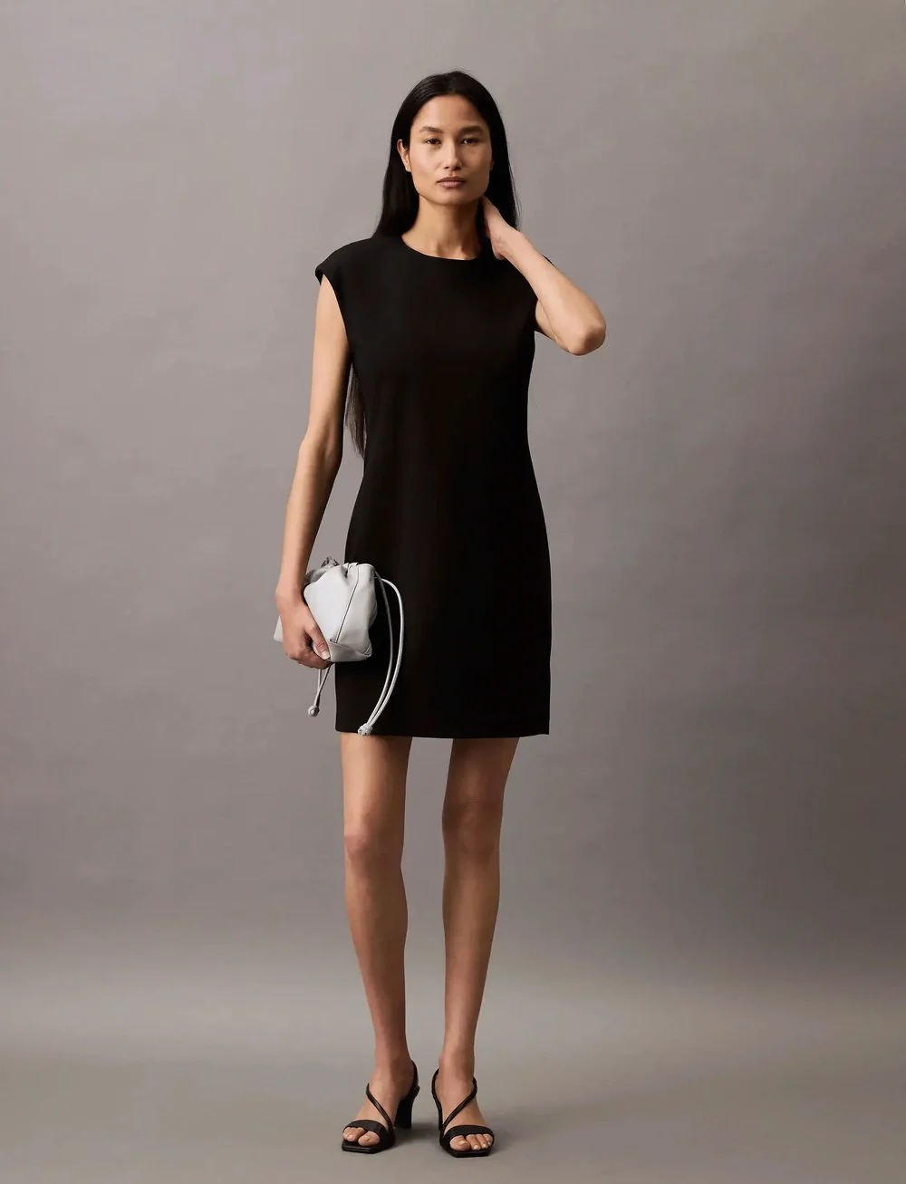 Calvin Klein - PONTE BODYCON MINI DRESS - etuikleider - black - 0