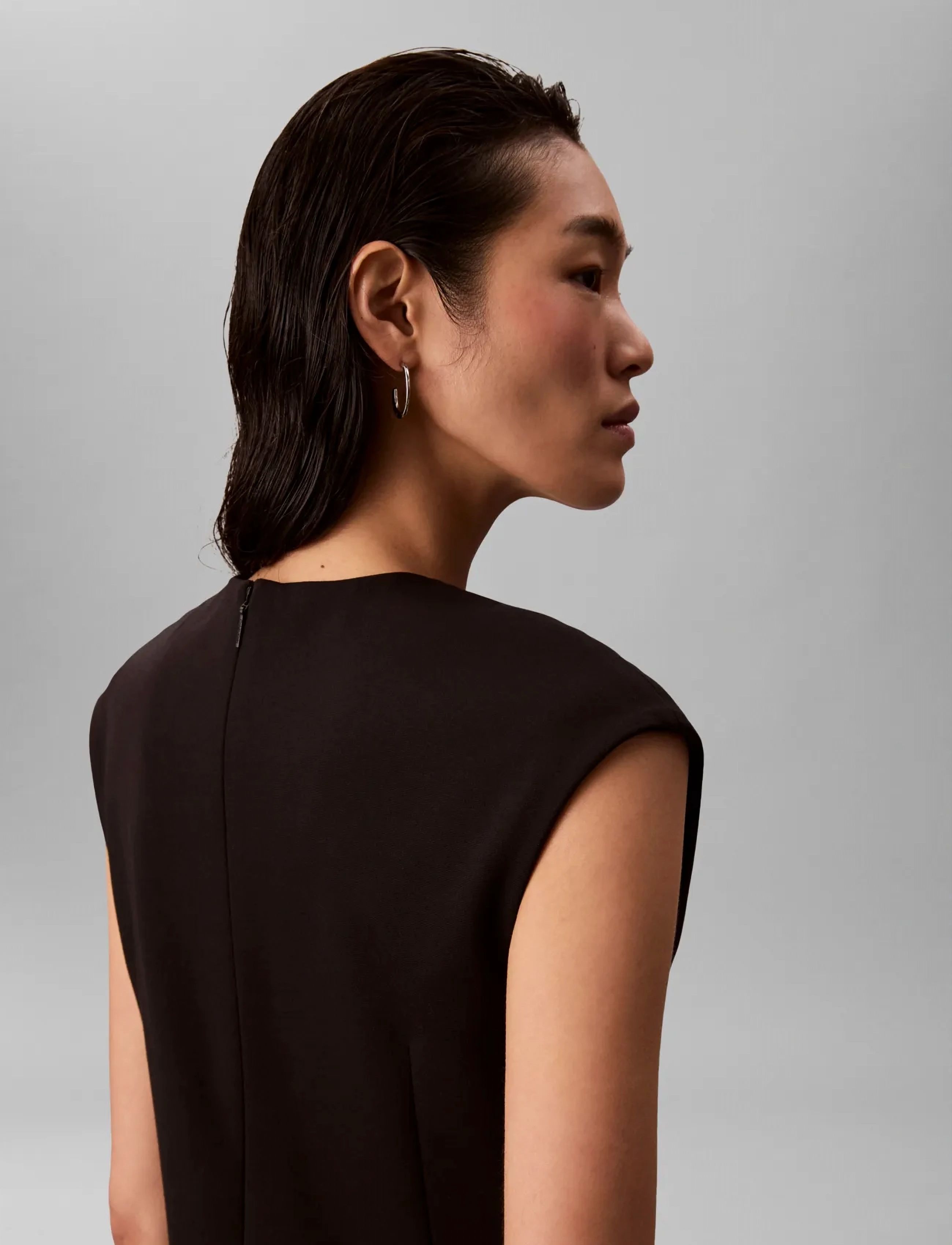 Calvin Klein - PONTE BODYCON MINI DRESS - black - 3