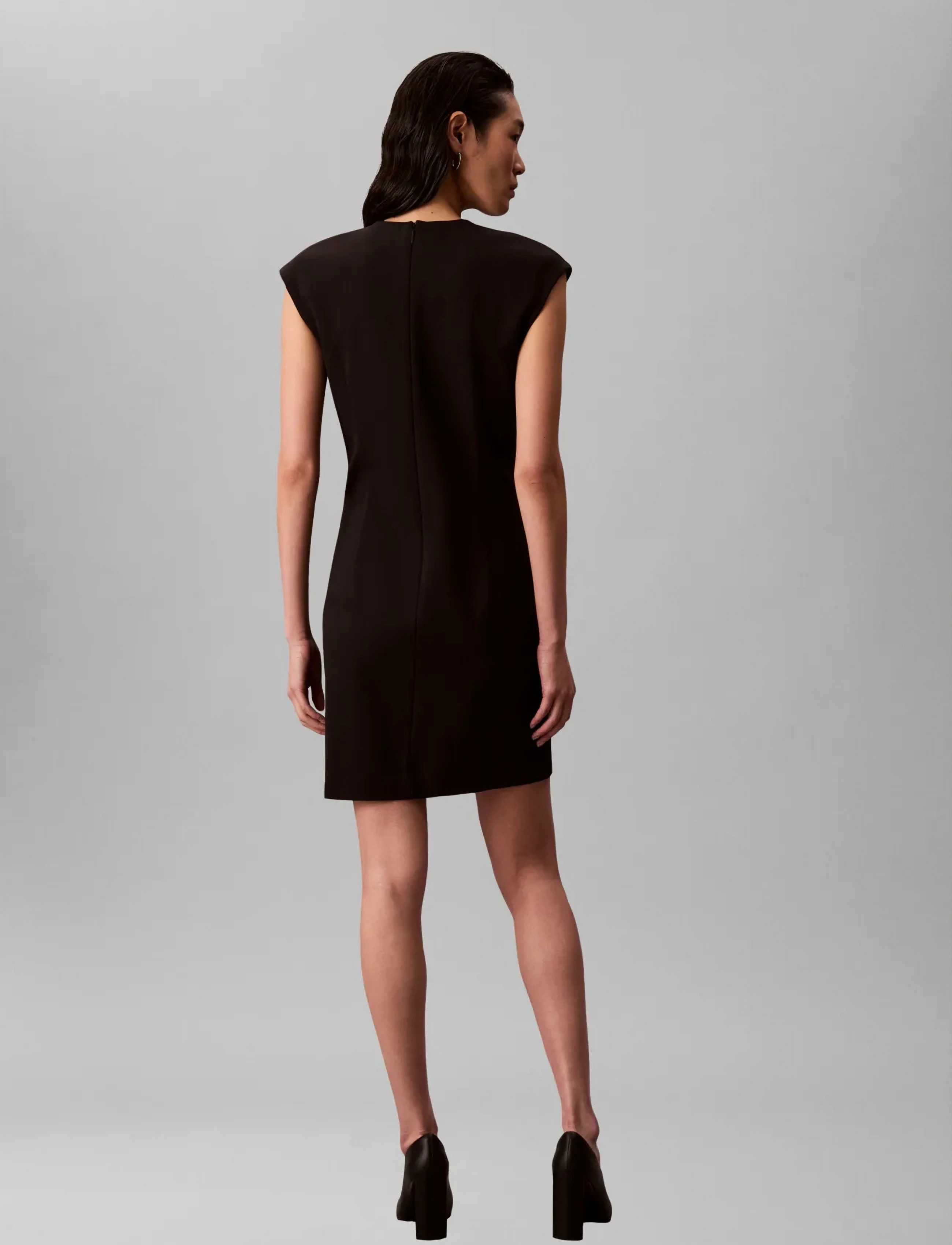 Calvin Klein - PONTE BODYCON MINI DRESS - black - 5