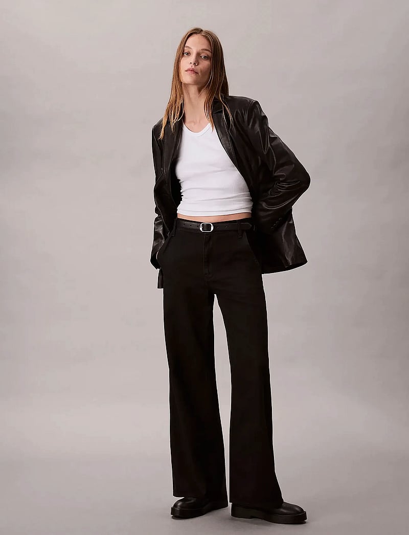 Calvin Klein - TENCEL ULTRA HIGH WIDE LEG CLASS - vida jeans - ck classic black - 0