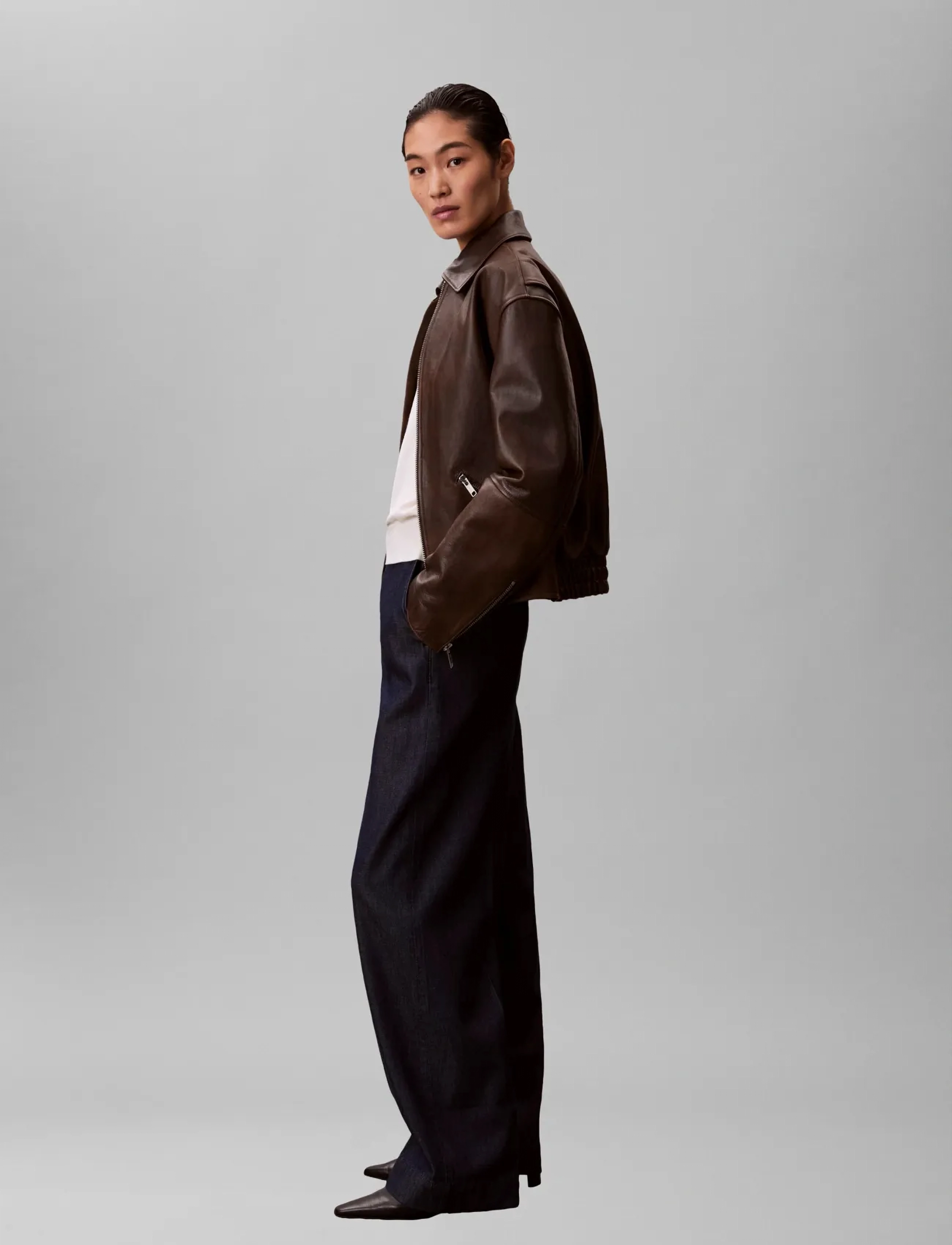 Calvin Klein Ultra High Denim Trouser Dark Ri cargobyxor dam – bild 3